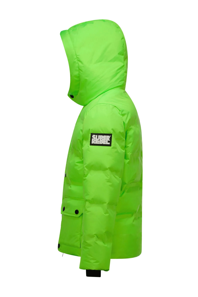 Wintersport jongens jack groen