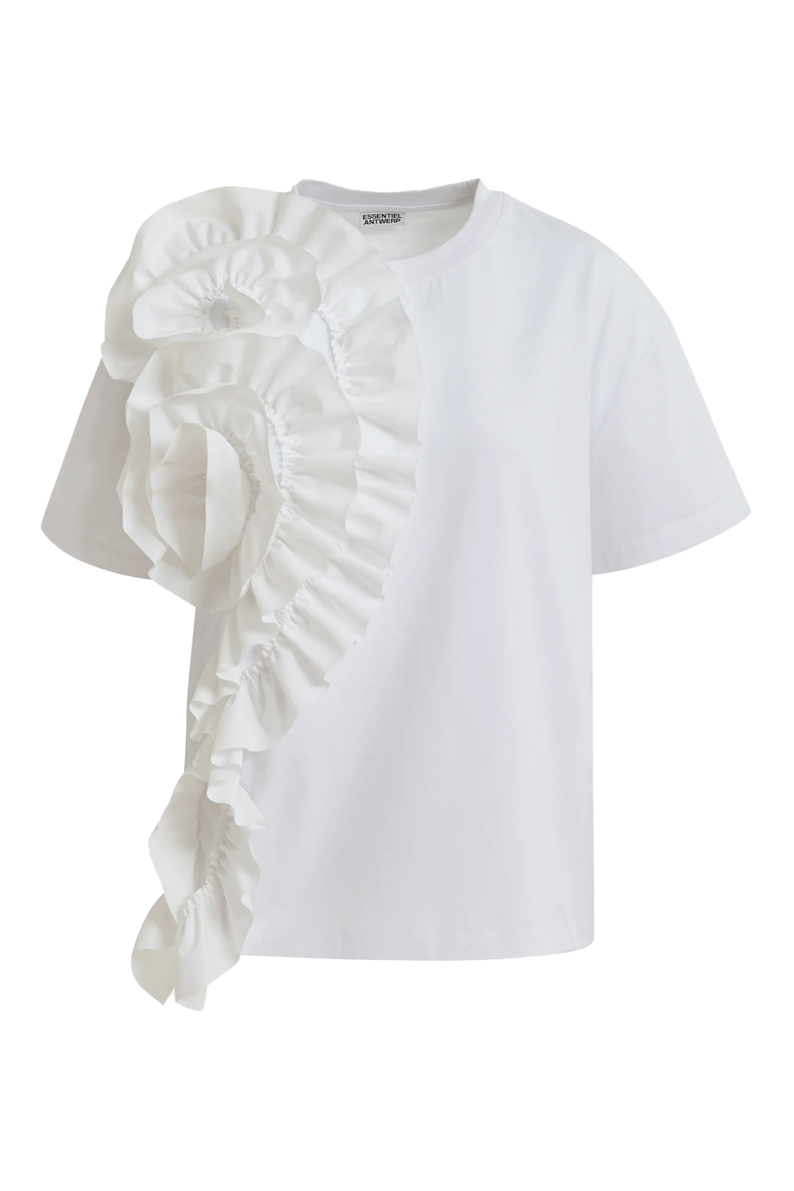 Dames t-shirt korte mouw wit