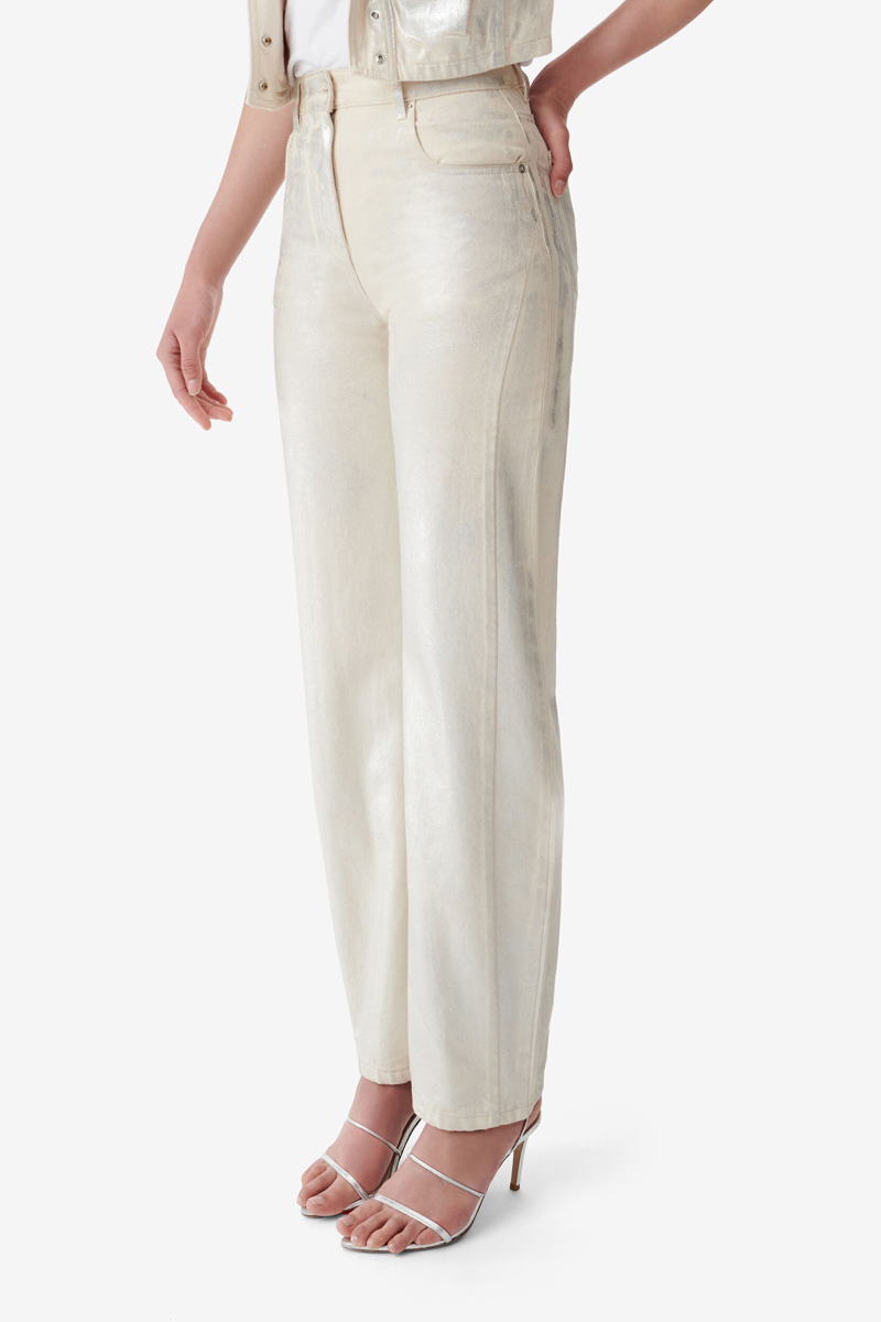Dames broek zilver