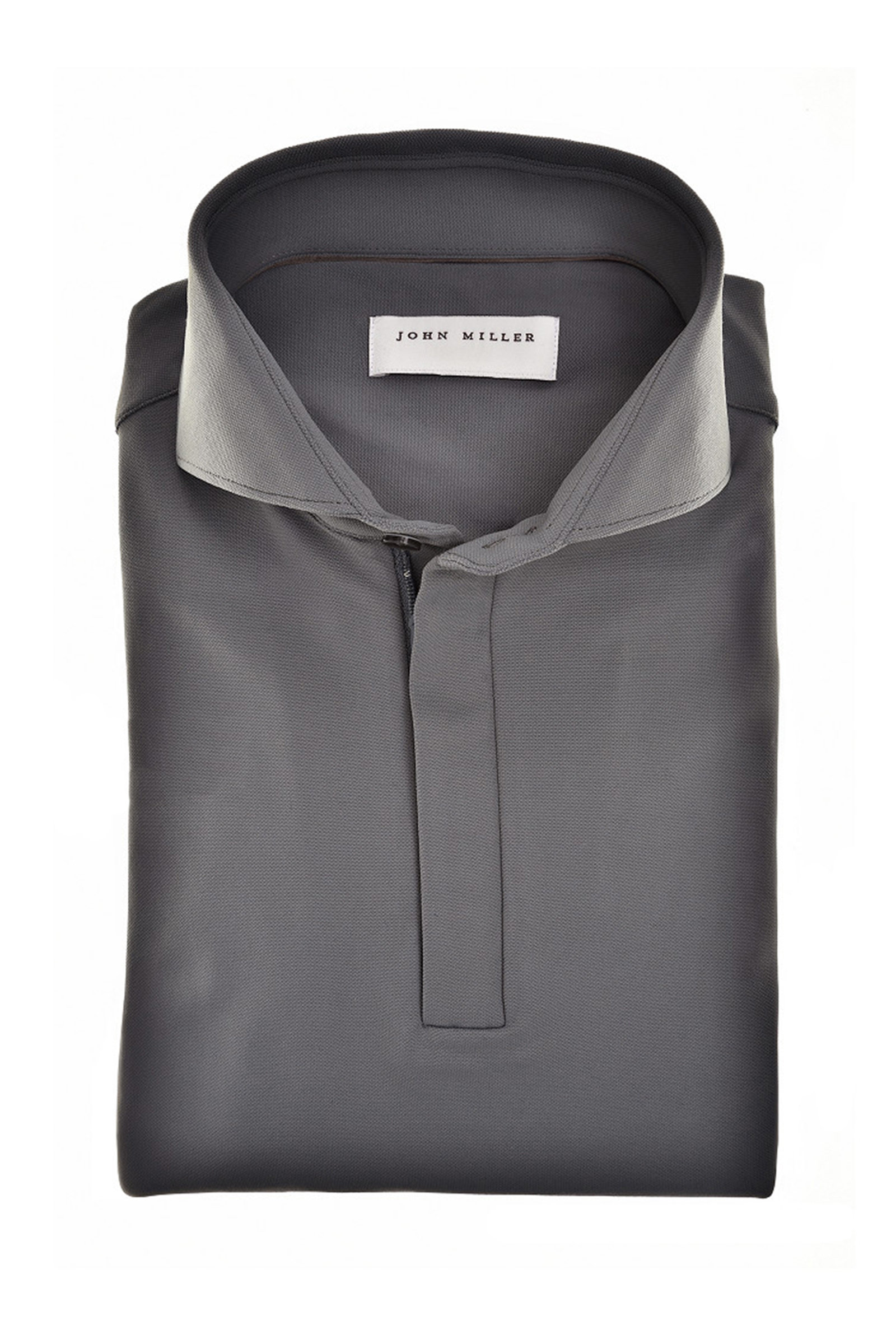 Heren overhemd lm dressual grijs