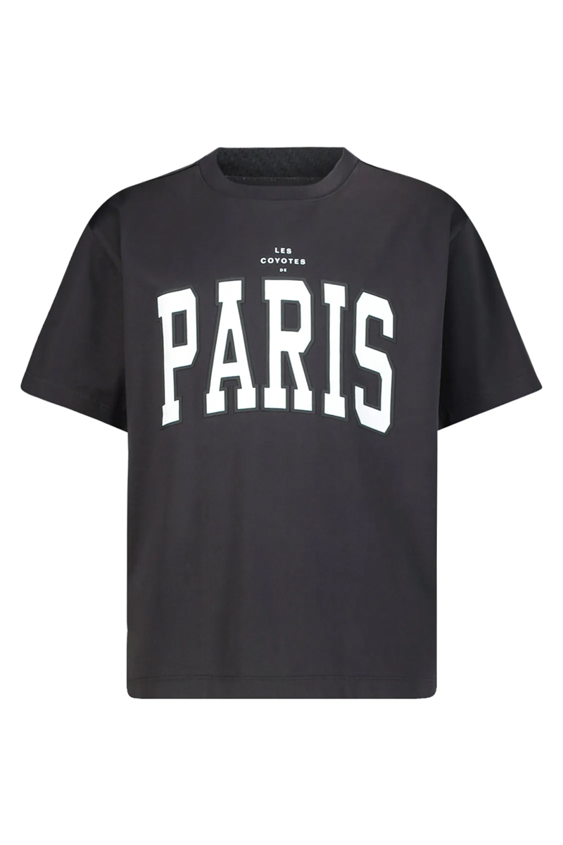 Les Coyotes De Paris Relaxed fit mercerized artwork t-shirt Grijs-1 1