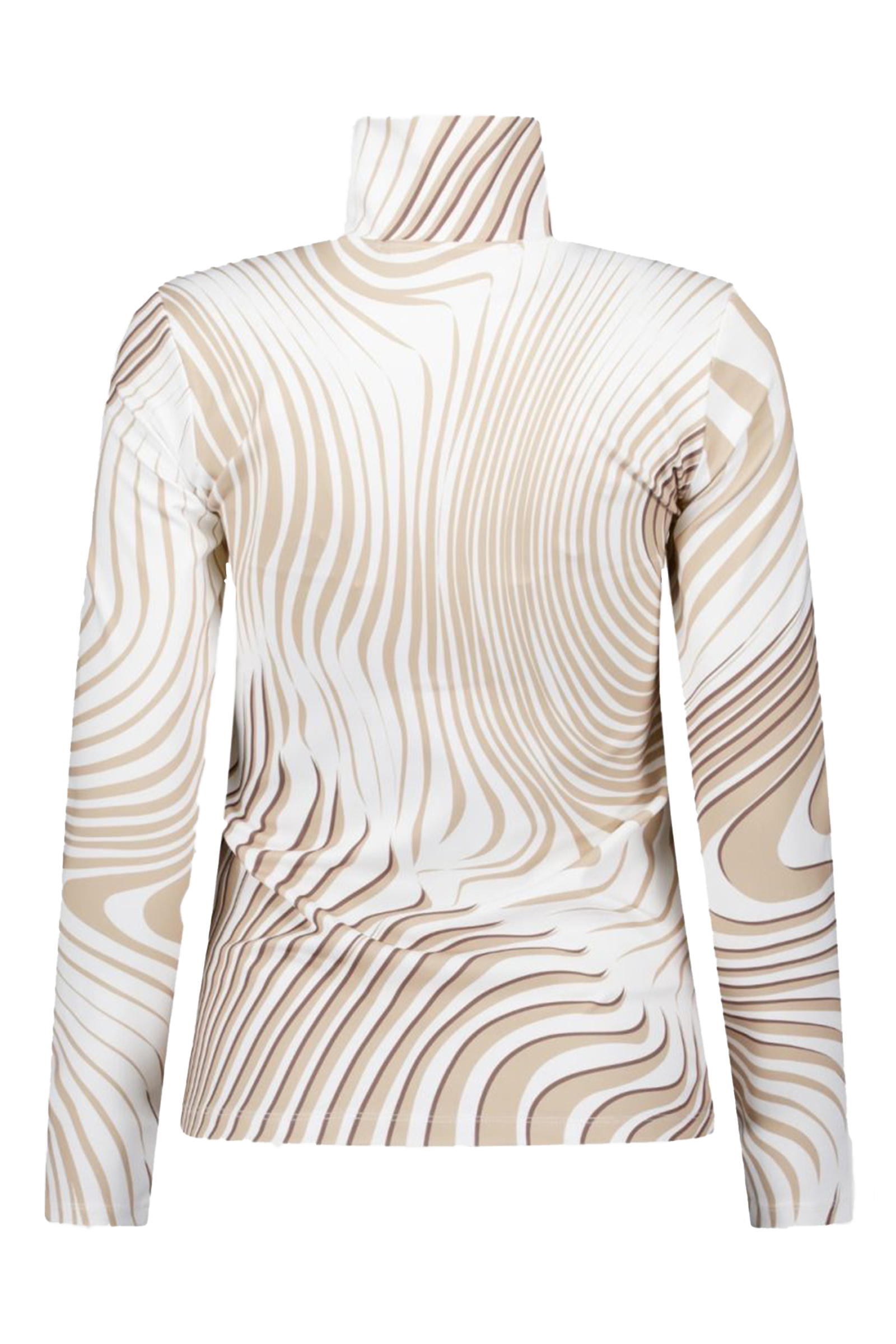 Wintersport dames pully+rits wit