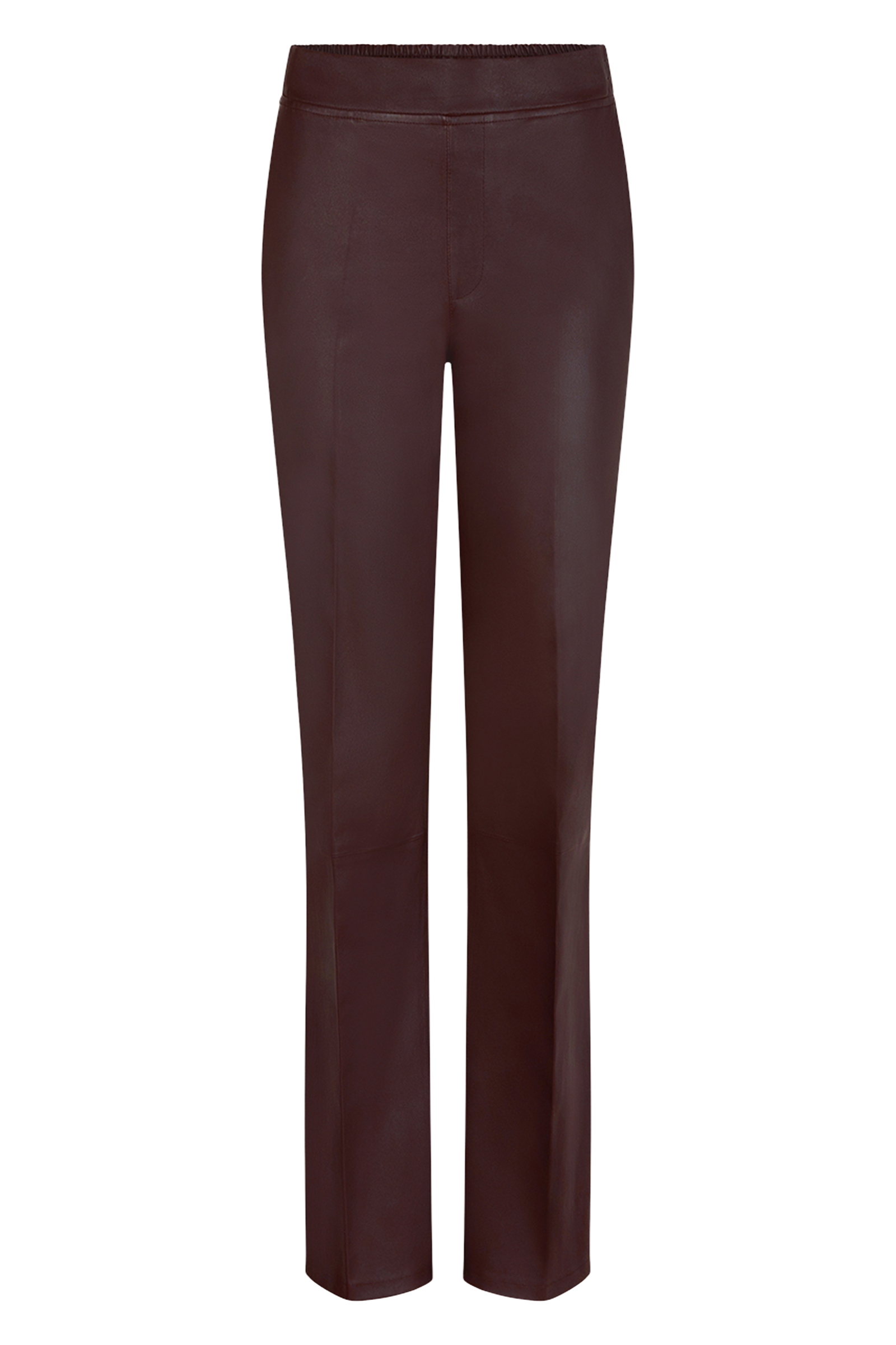 Dames leren broek rood