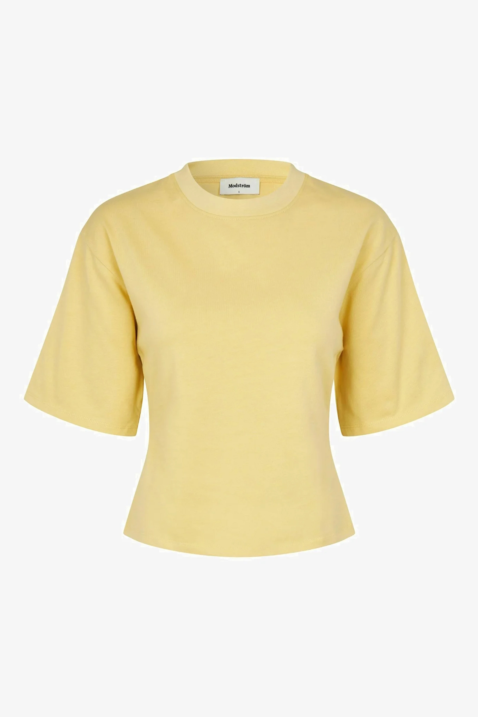 Dames t-shirt korte mouw geel