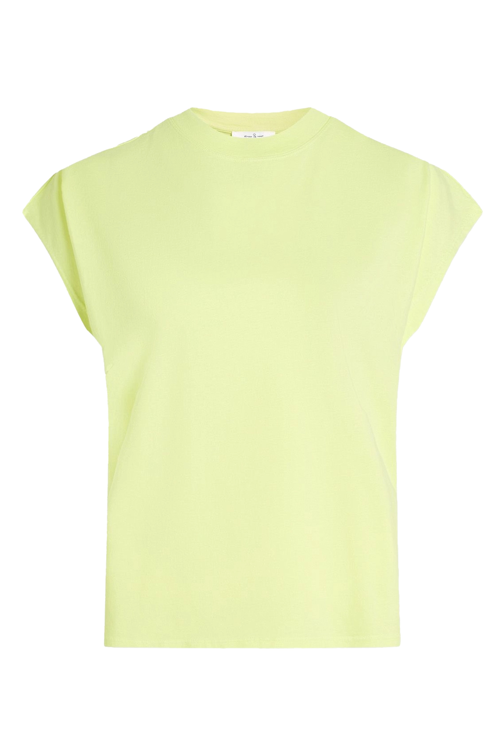 Dames t-shirt korte mouw geel