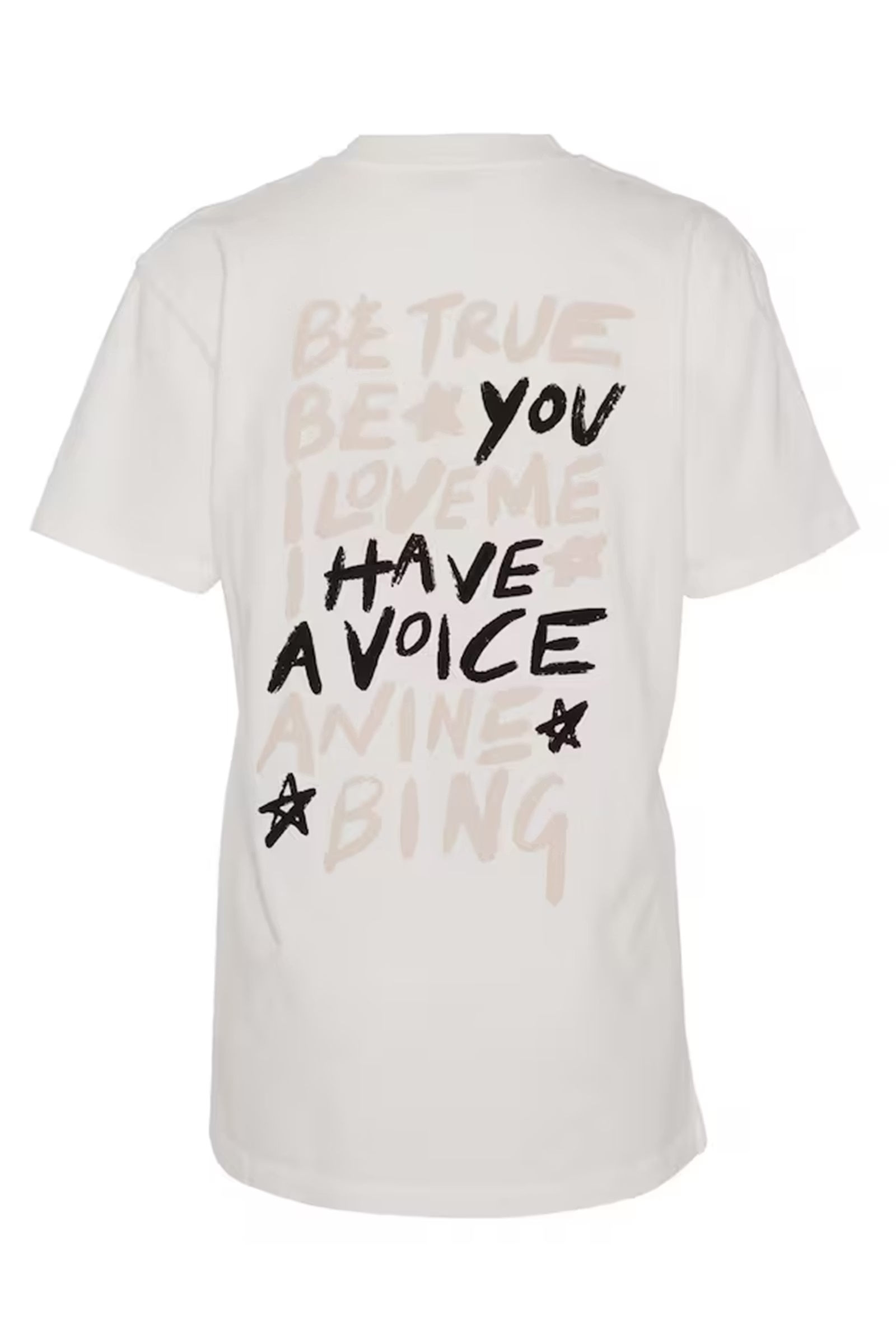 Dames t-shirt korte mouw ecru