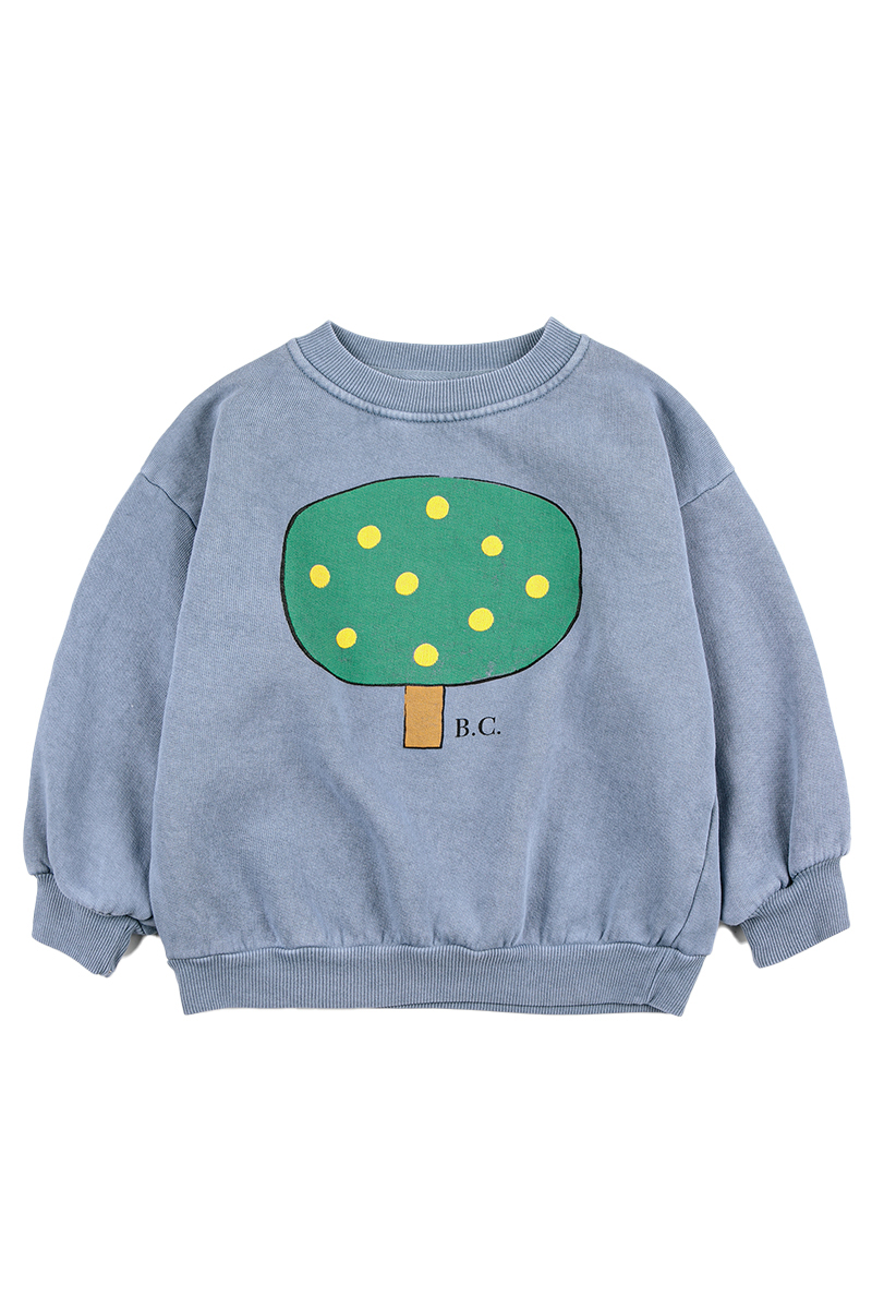 Bobo Choses green tree sweatshirt Blauw-1 1