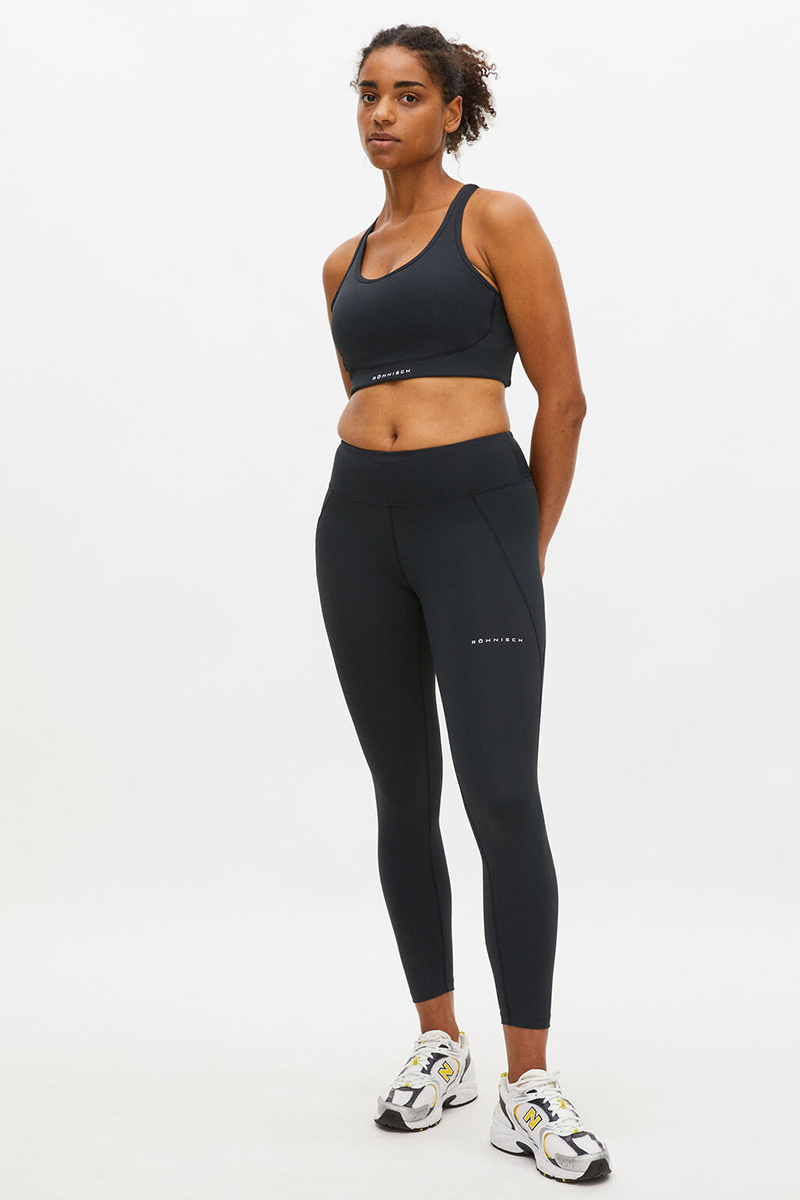 Fitness dames tight lang zwart