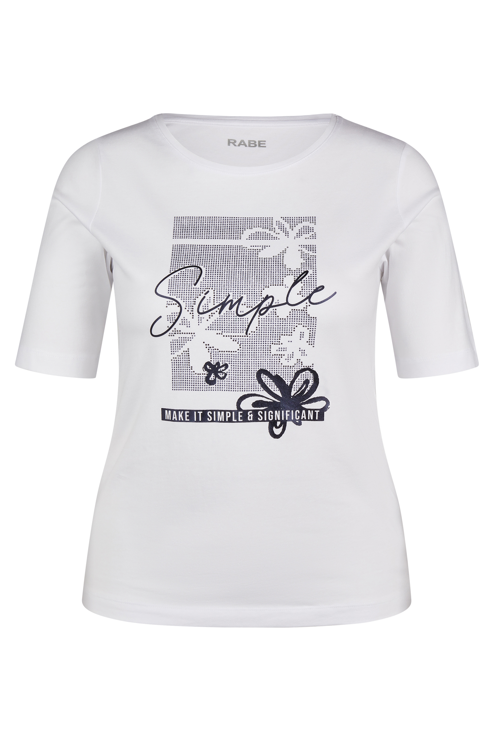 Dames t-shirt korte mouw wit