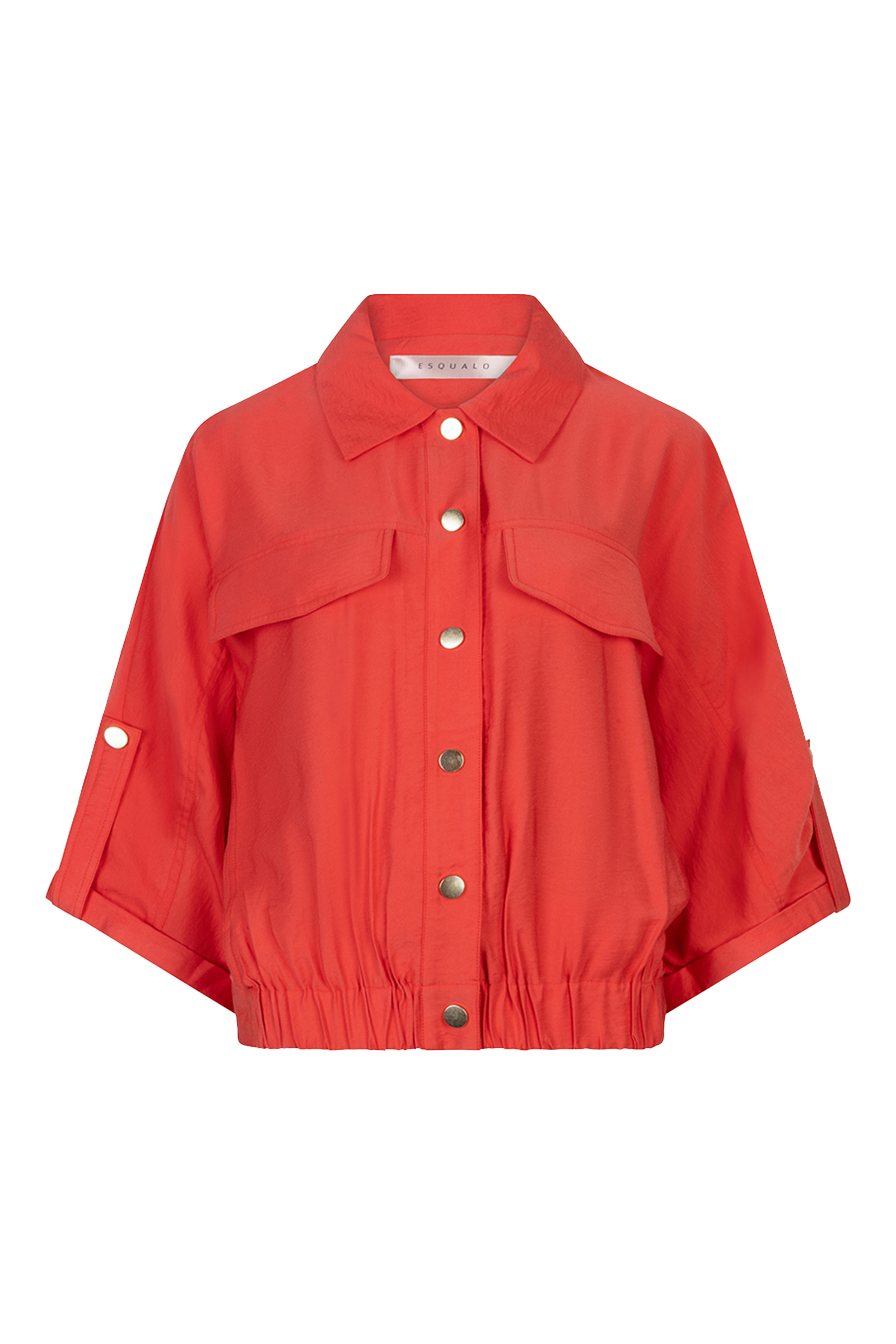 Dames blouse korte mouw rood