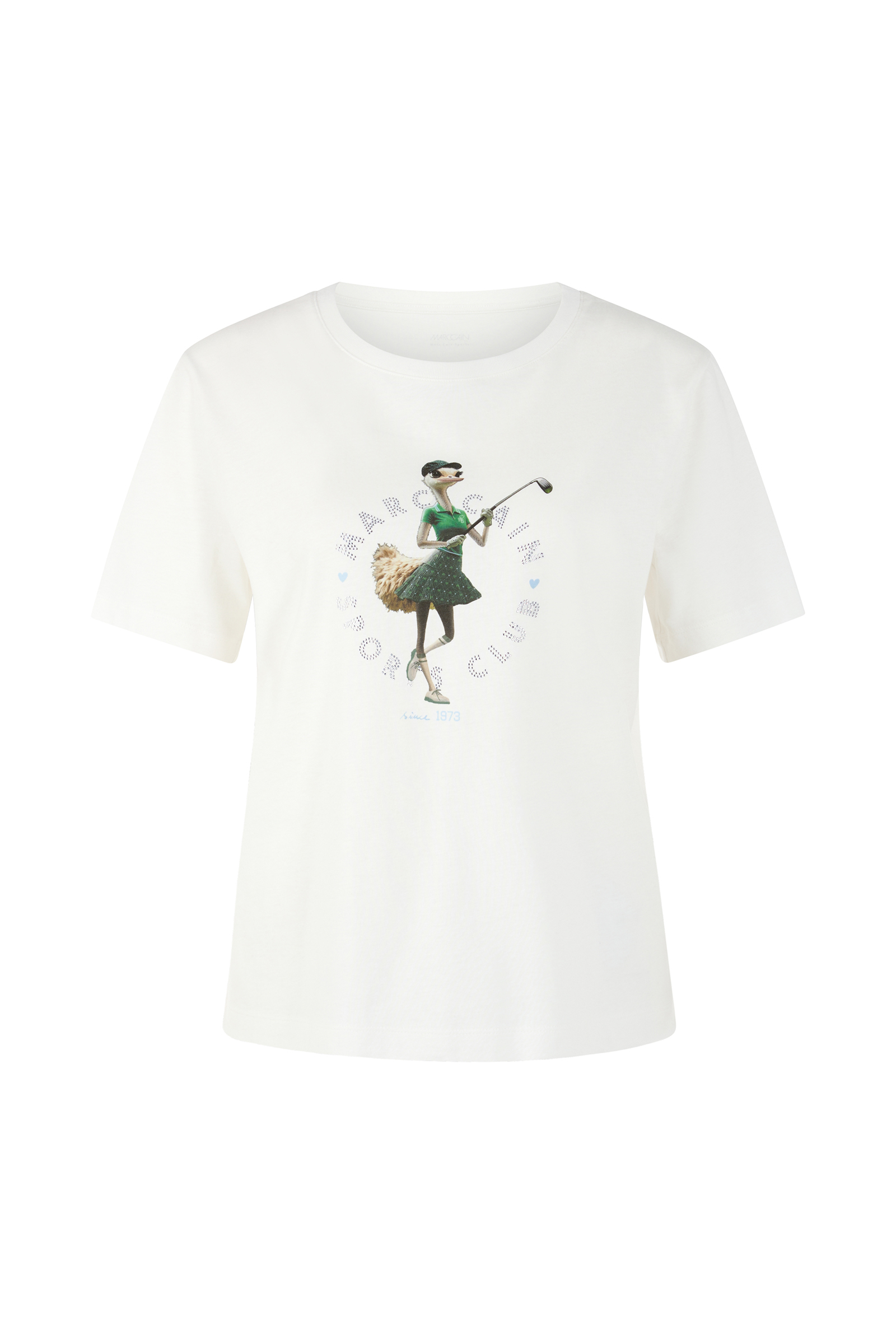 Dames t-shirt korte mouw ecru