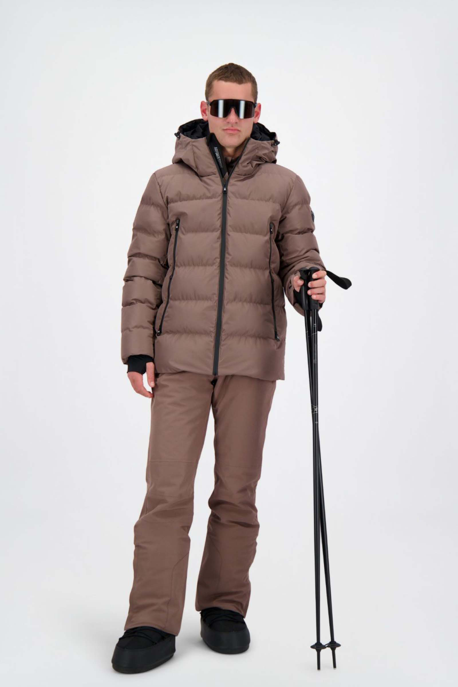 Wintersport heren jack bruin