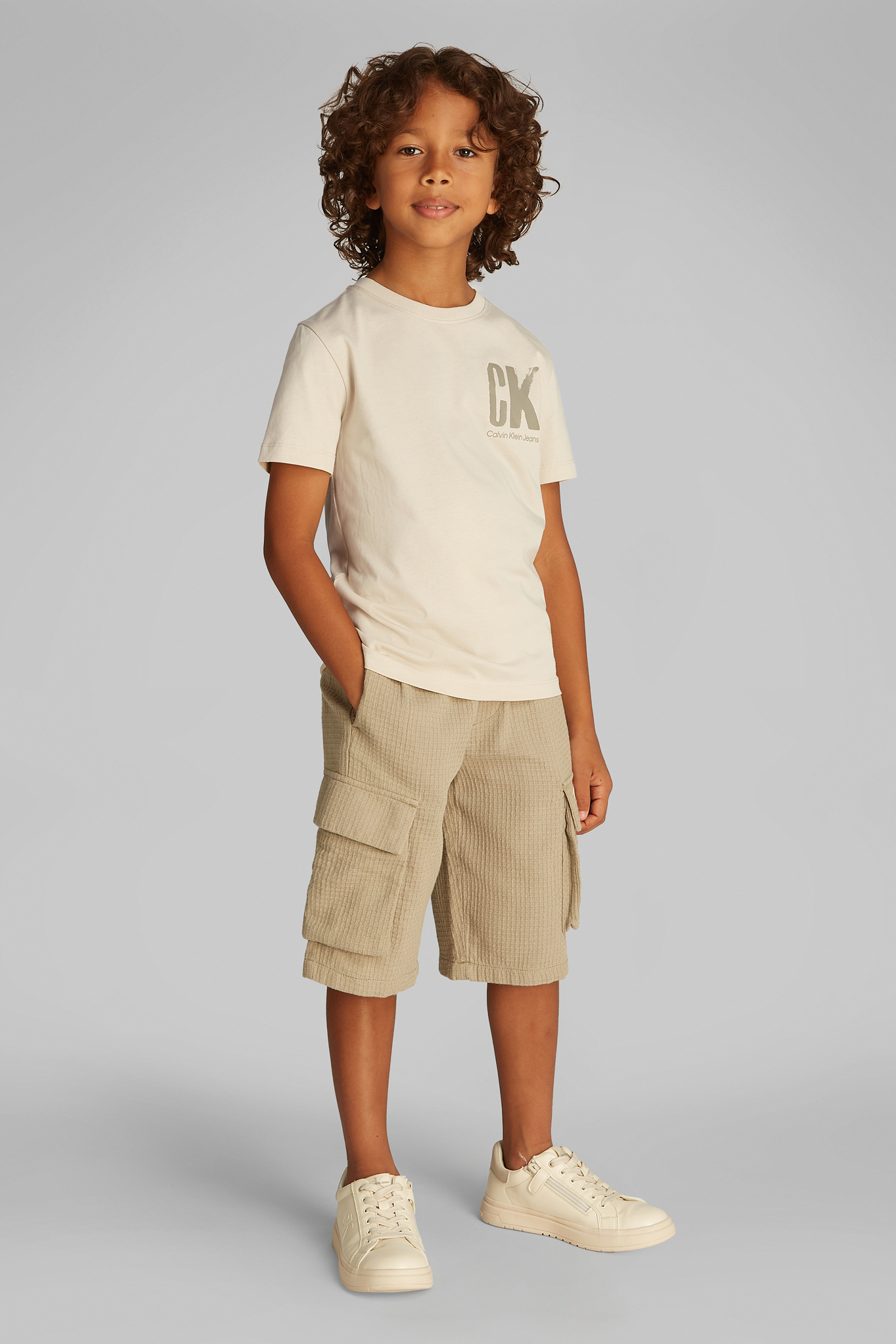Jongens t-shirt korte mouw bruin