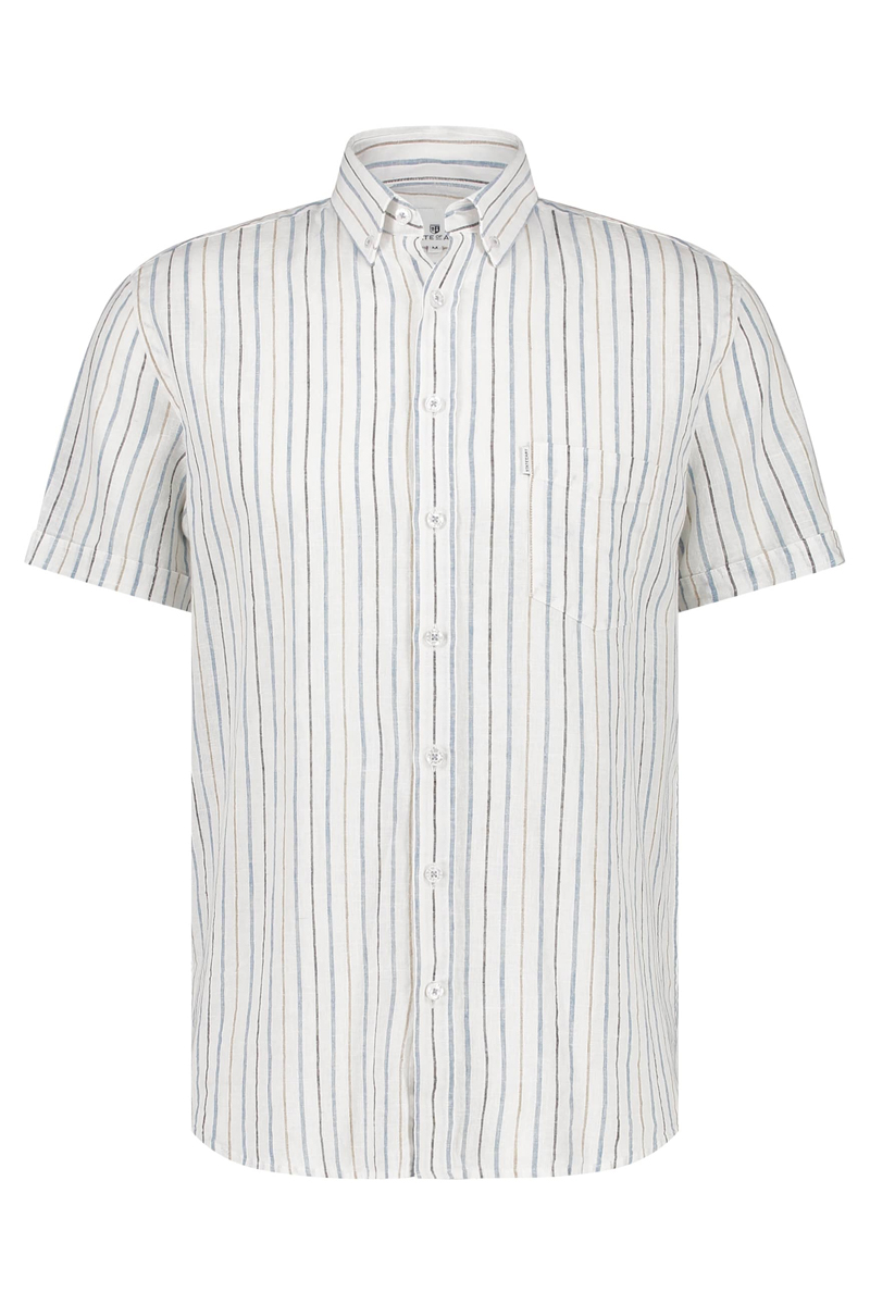 State of Art Shirt SS Striped Y/D wit 1