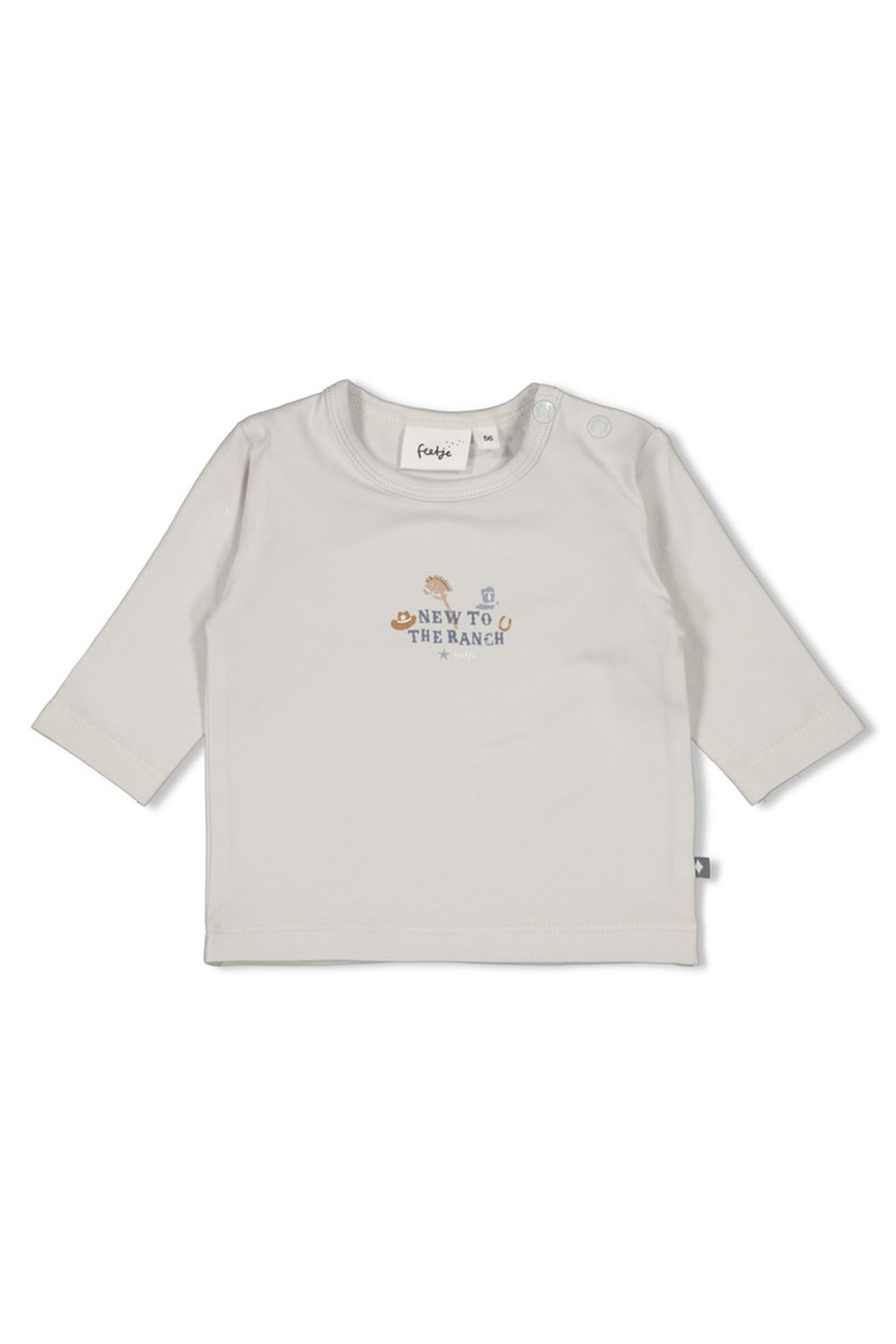 Baby t-shirt lange mouw blauw