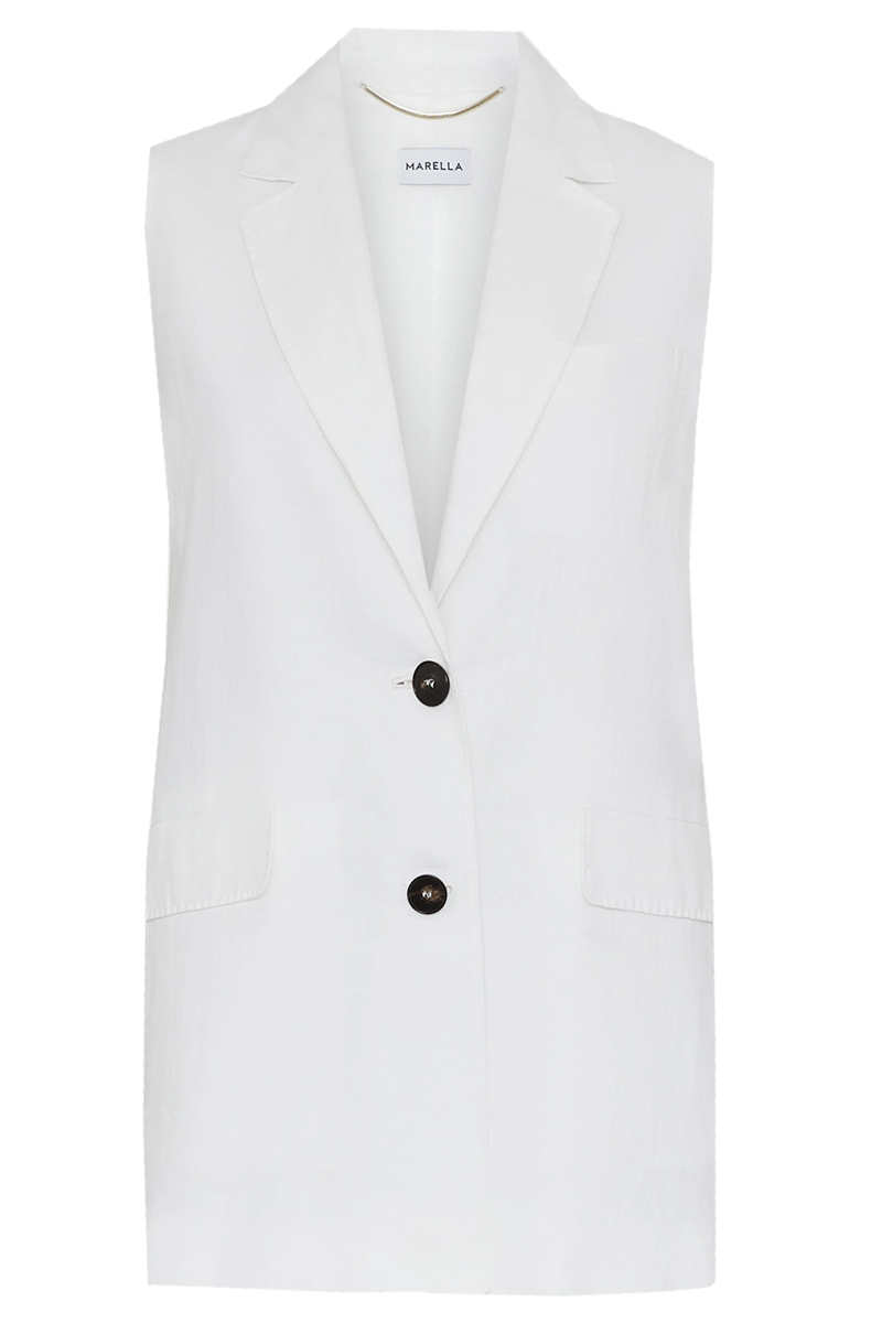 Dames gilet wit