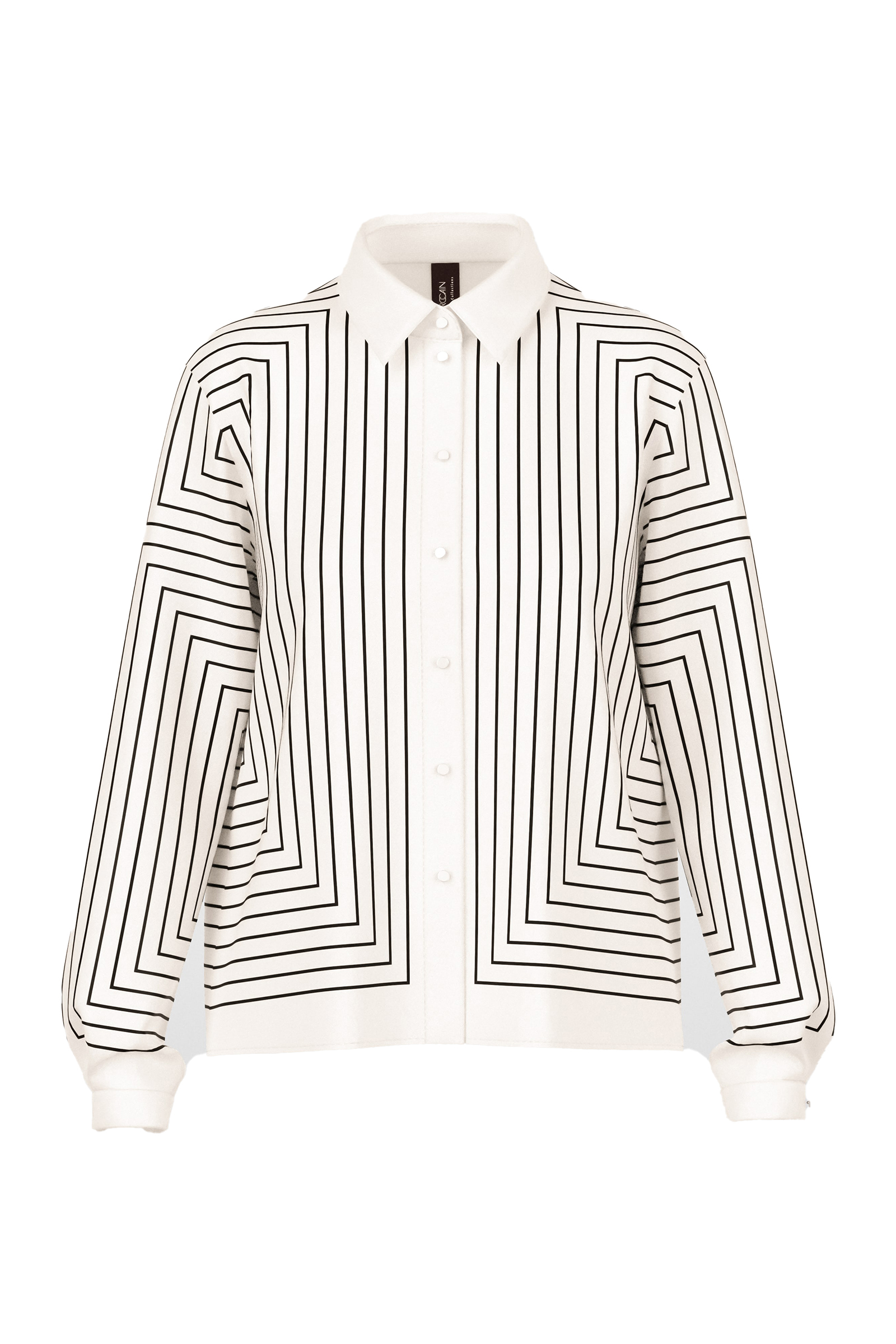 Dames blouse lange mouw wit