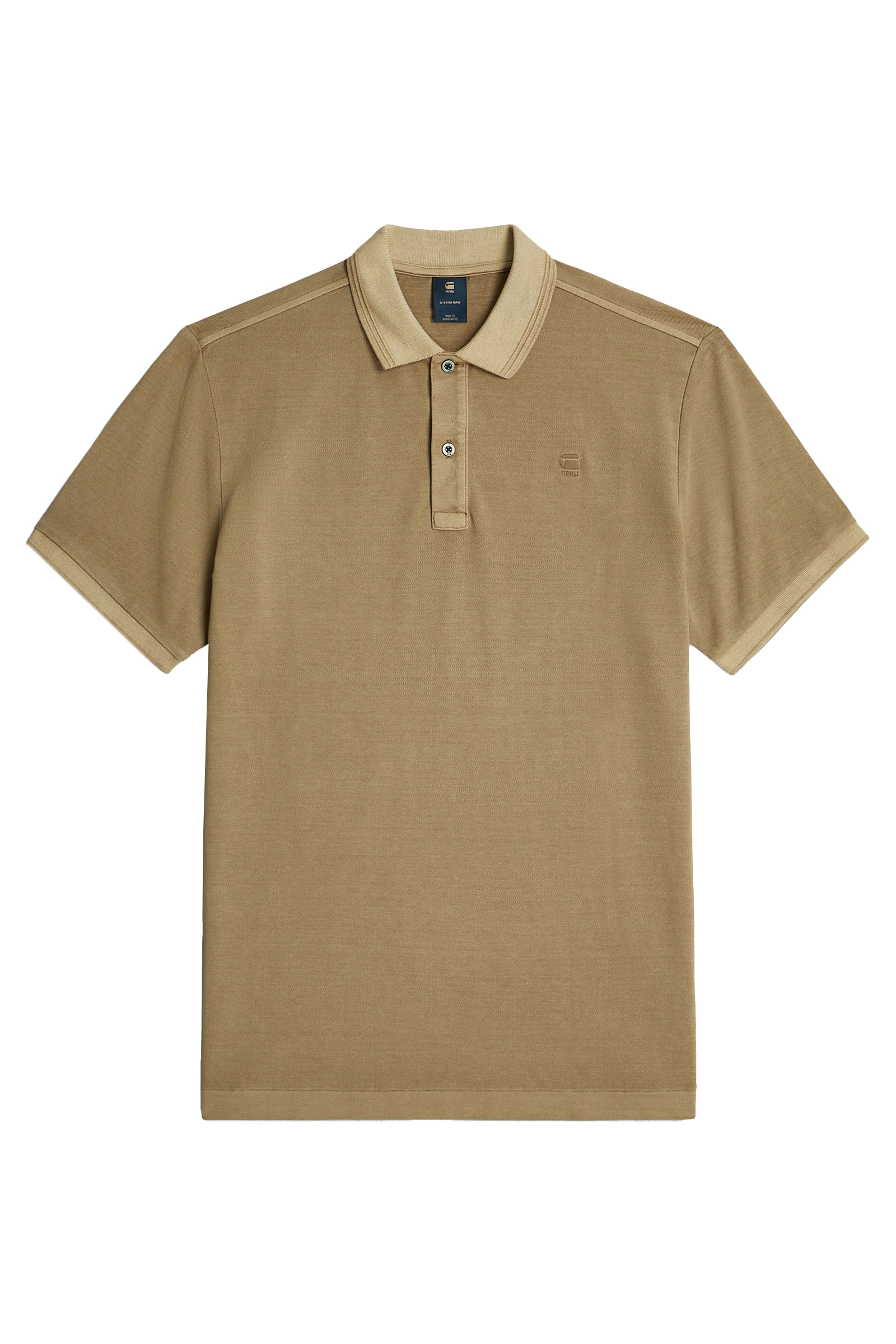G-Star Dunda overdyed slim polo s\s bruin/beige-1 1