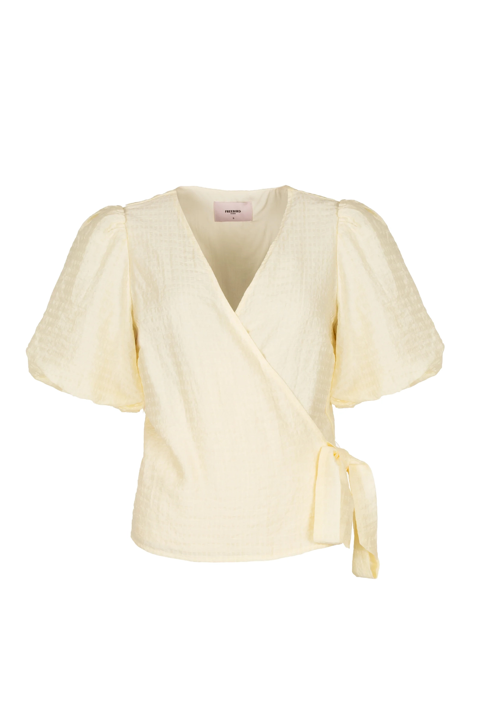 Dames blouse lange mouw geel