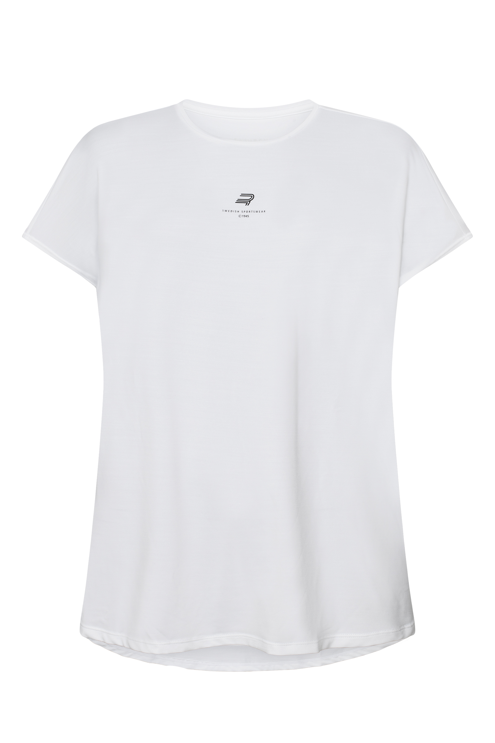 Fitness dames t-shirt km wit
