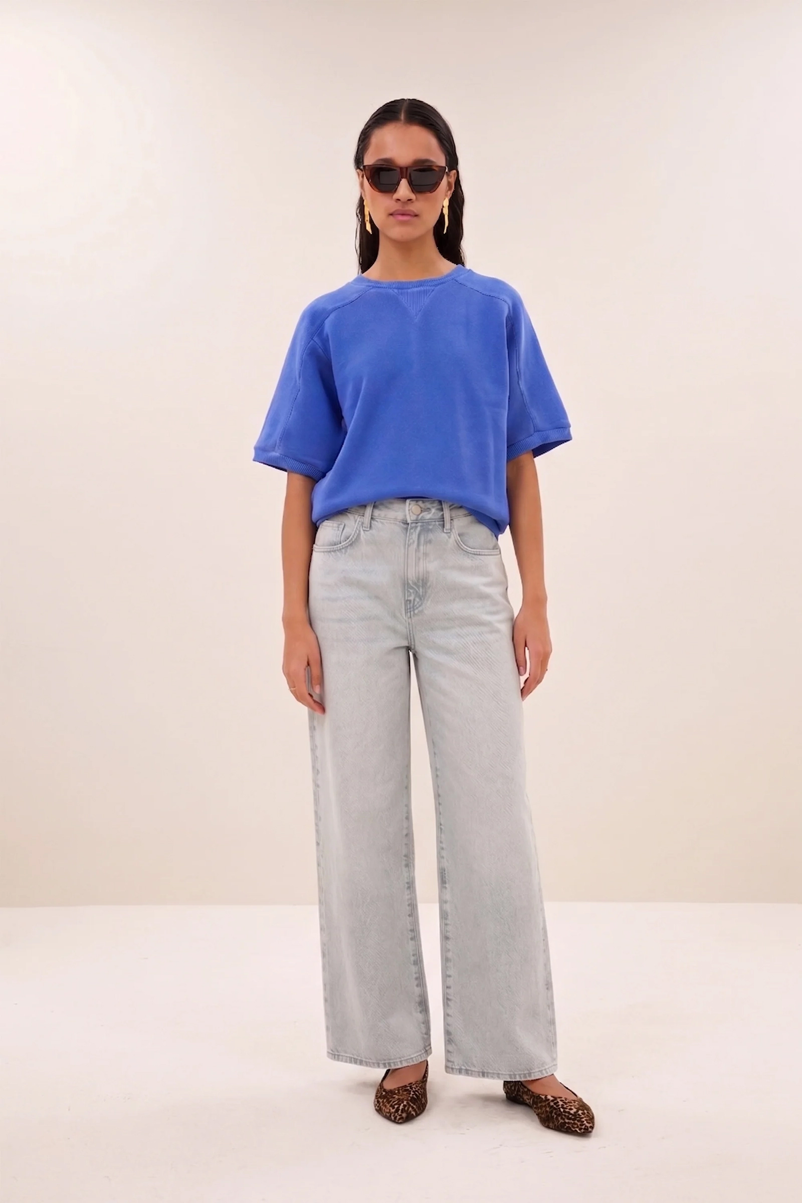 Dames jeans grijs