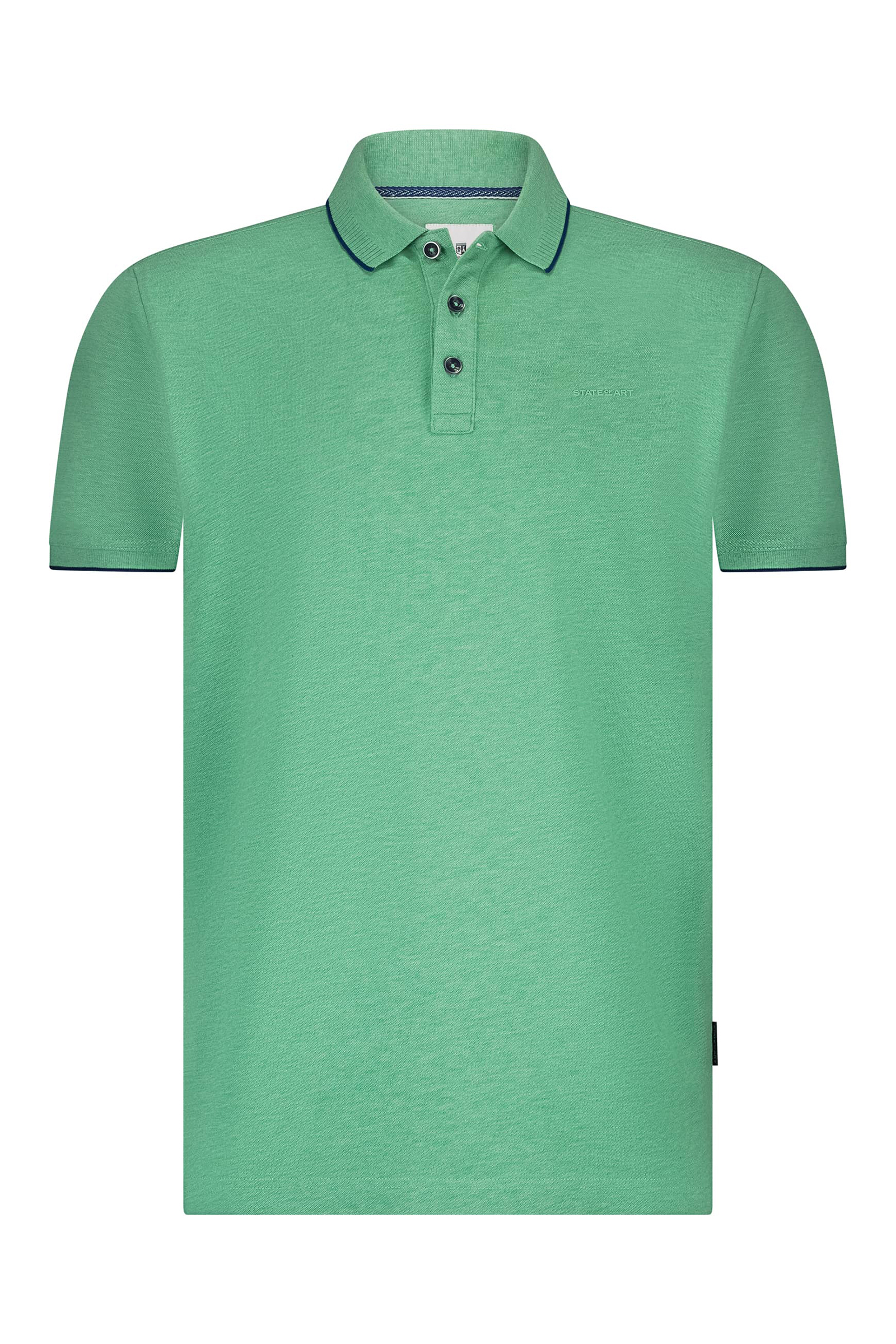 Heren polo korte mouw groen