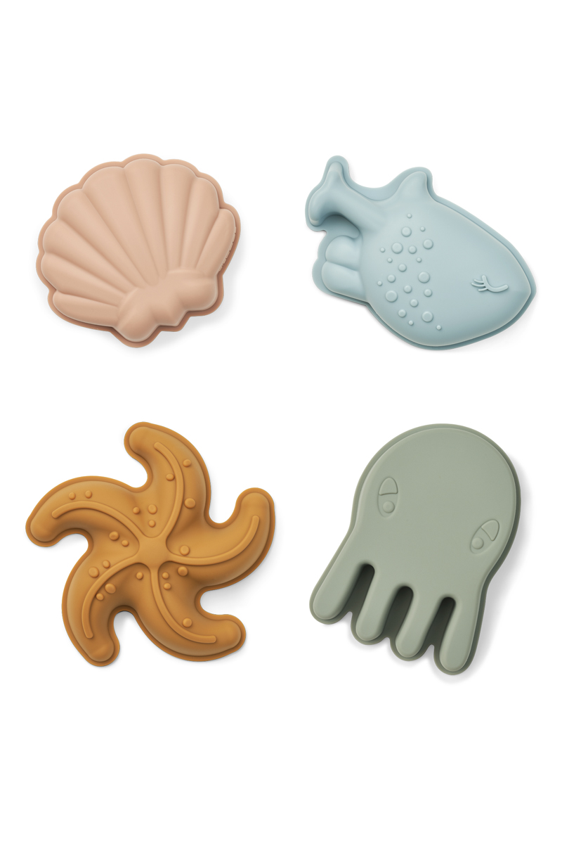 Liewood Gill mermaid sand moulds Rose-1 2