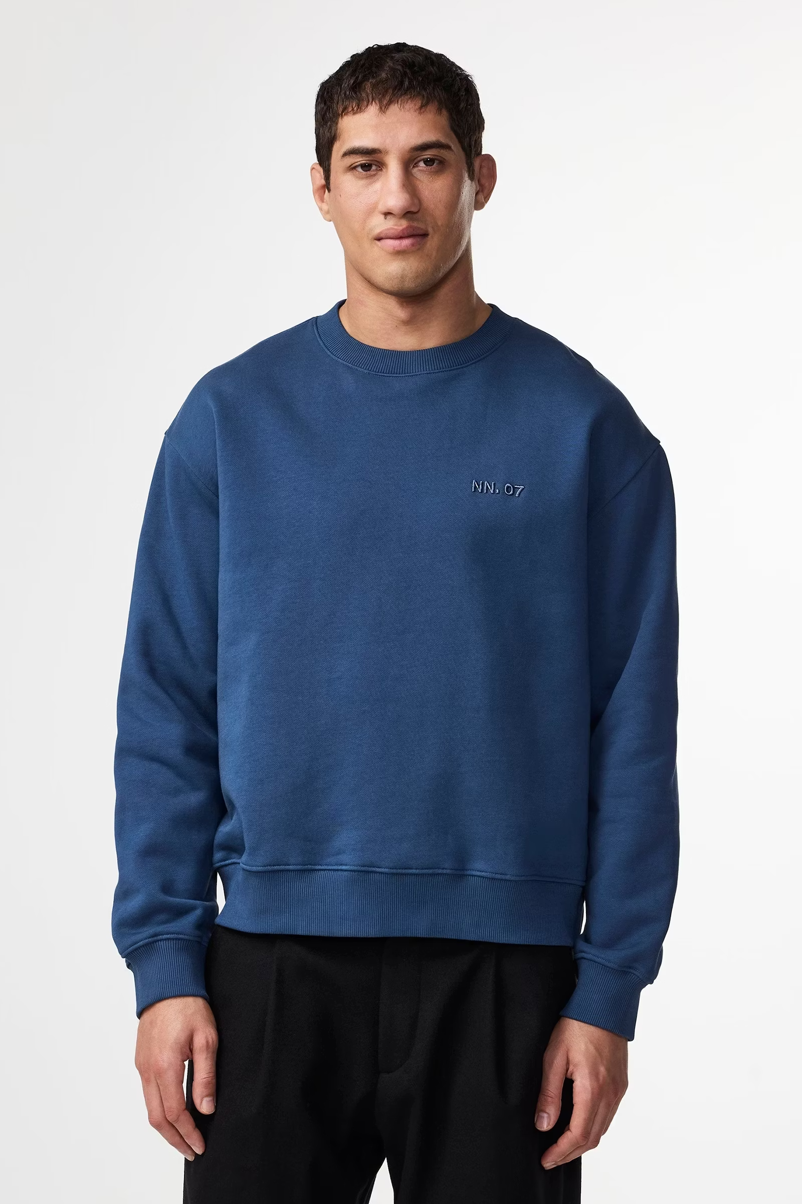 Heren sweater blauw