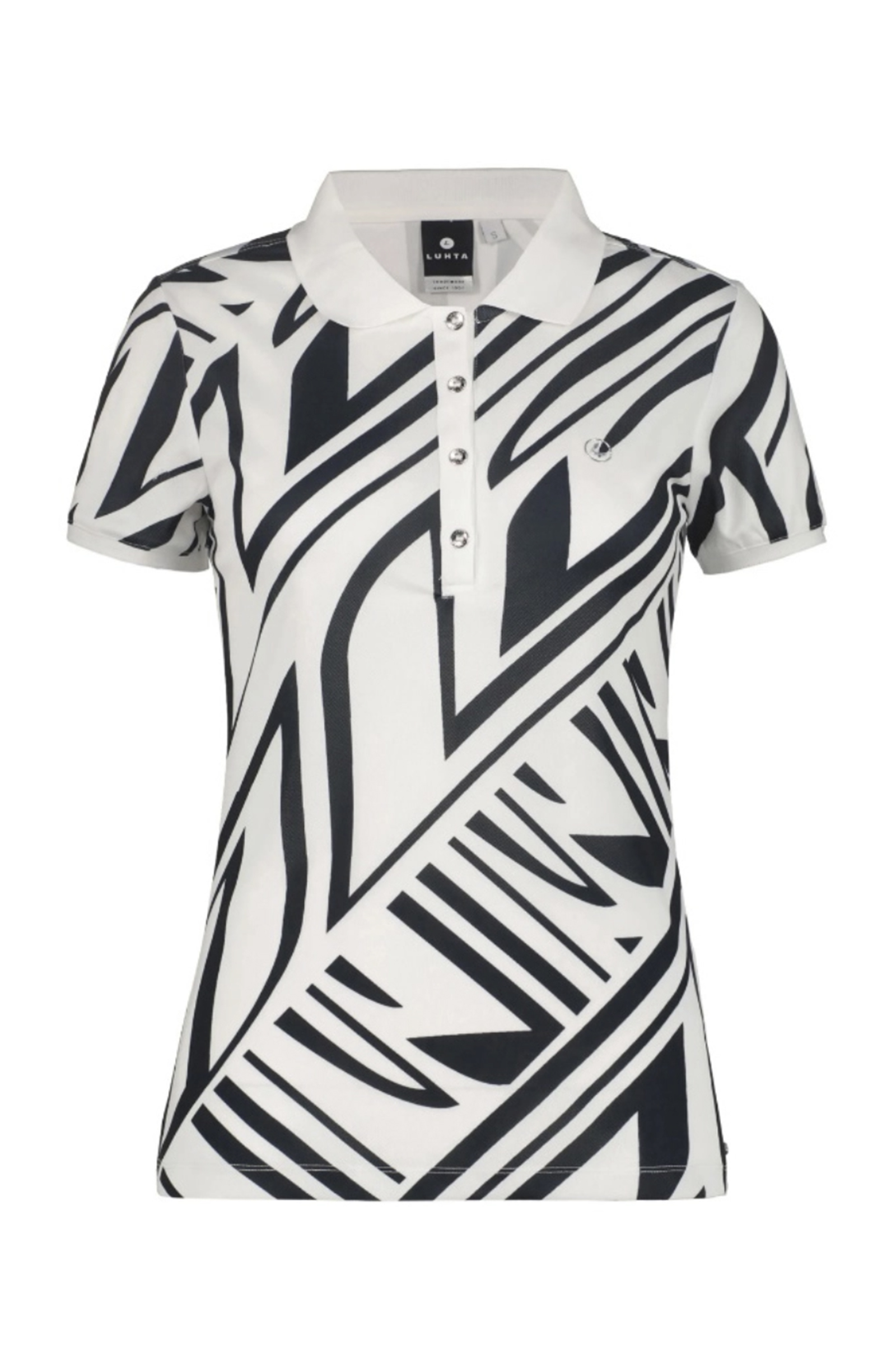 Casual dames polo km wit