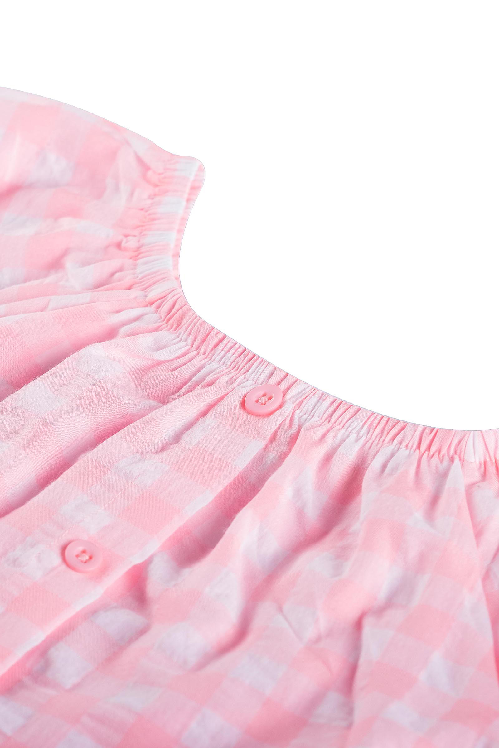 Meisjes blouse korte mouw rose