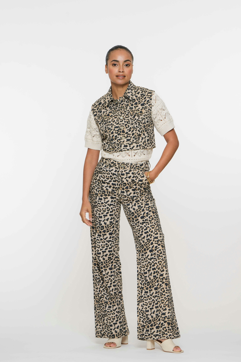 Dames jeans bruin