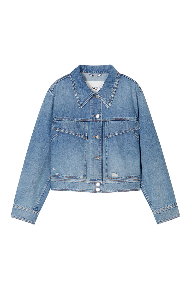 Dames jas blauw