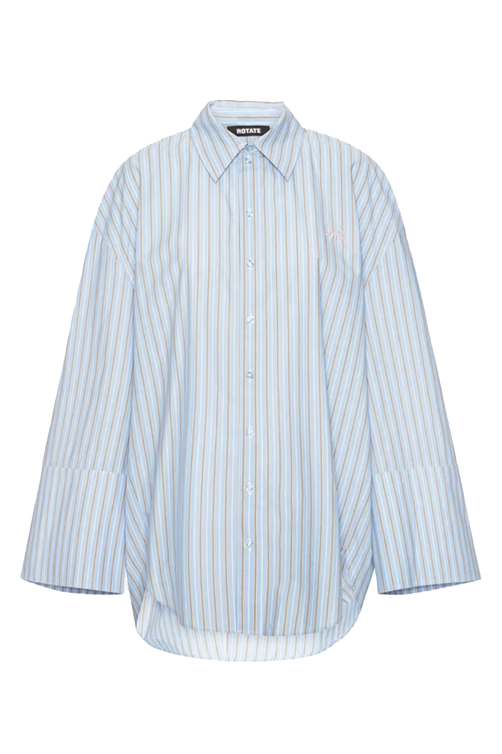 Dames blouse lange mouw blauw