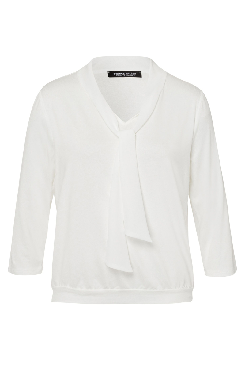 Dames t-shirt lange mouw wit