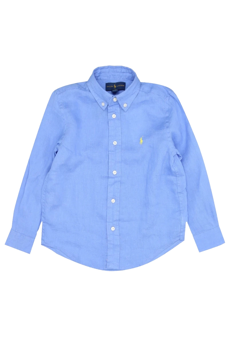Polo Ralph Lauren Jongens overhemd lange mouw Blauw-1 1