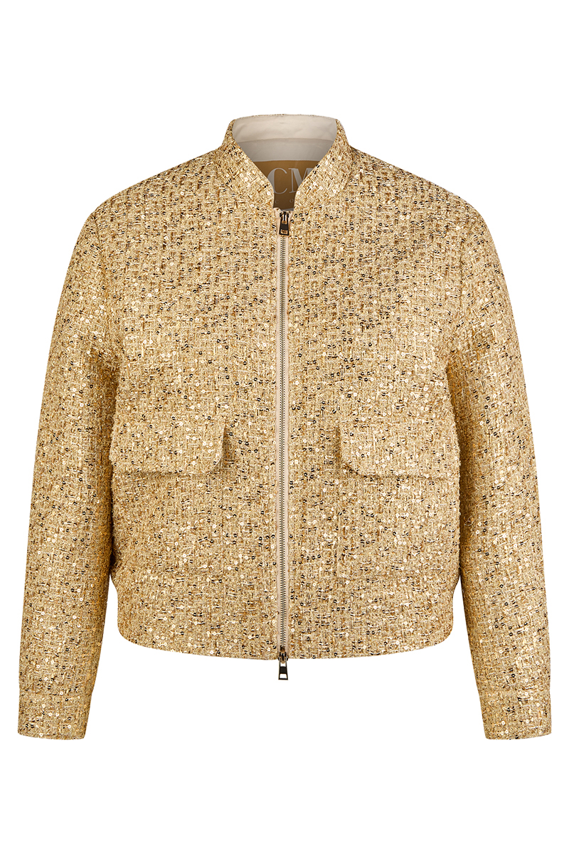 Dames blazer goud