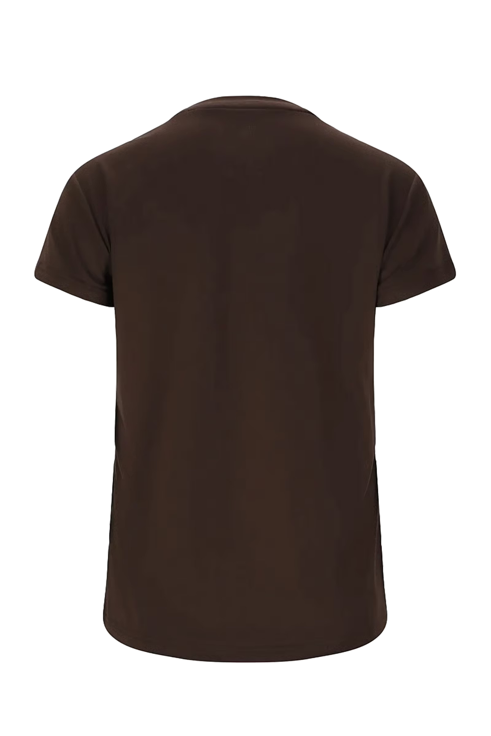 Fitness dames t-shirt km bruin