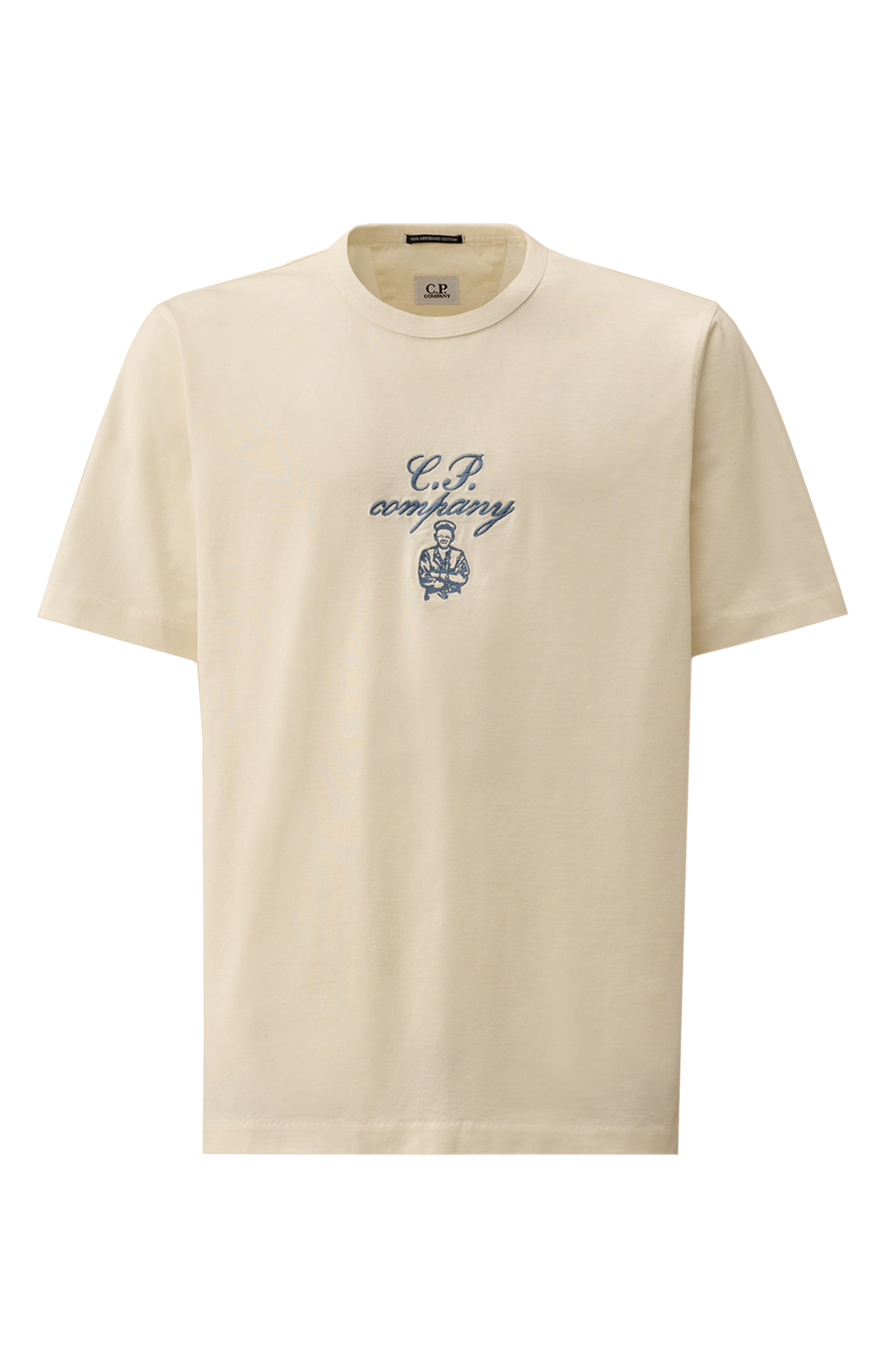 C.P. Company 30/2 MERCERIZED JERSEY TWISTED Wit-1 1