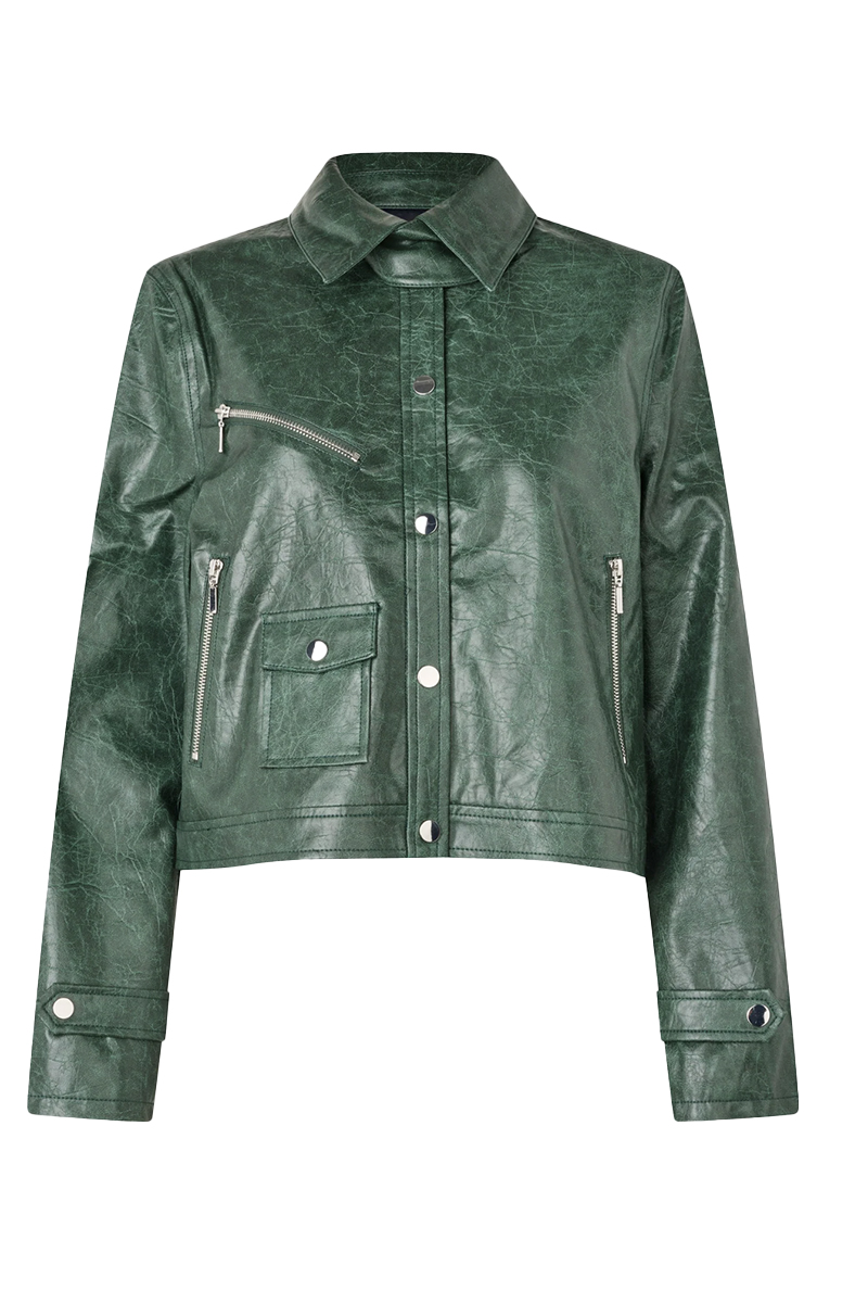 Dames jas groen