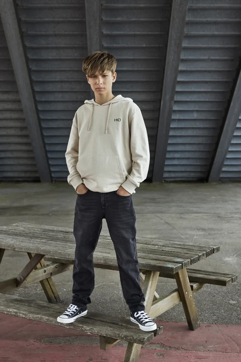 HOUNd tapered jeans Zwart-1 2