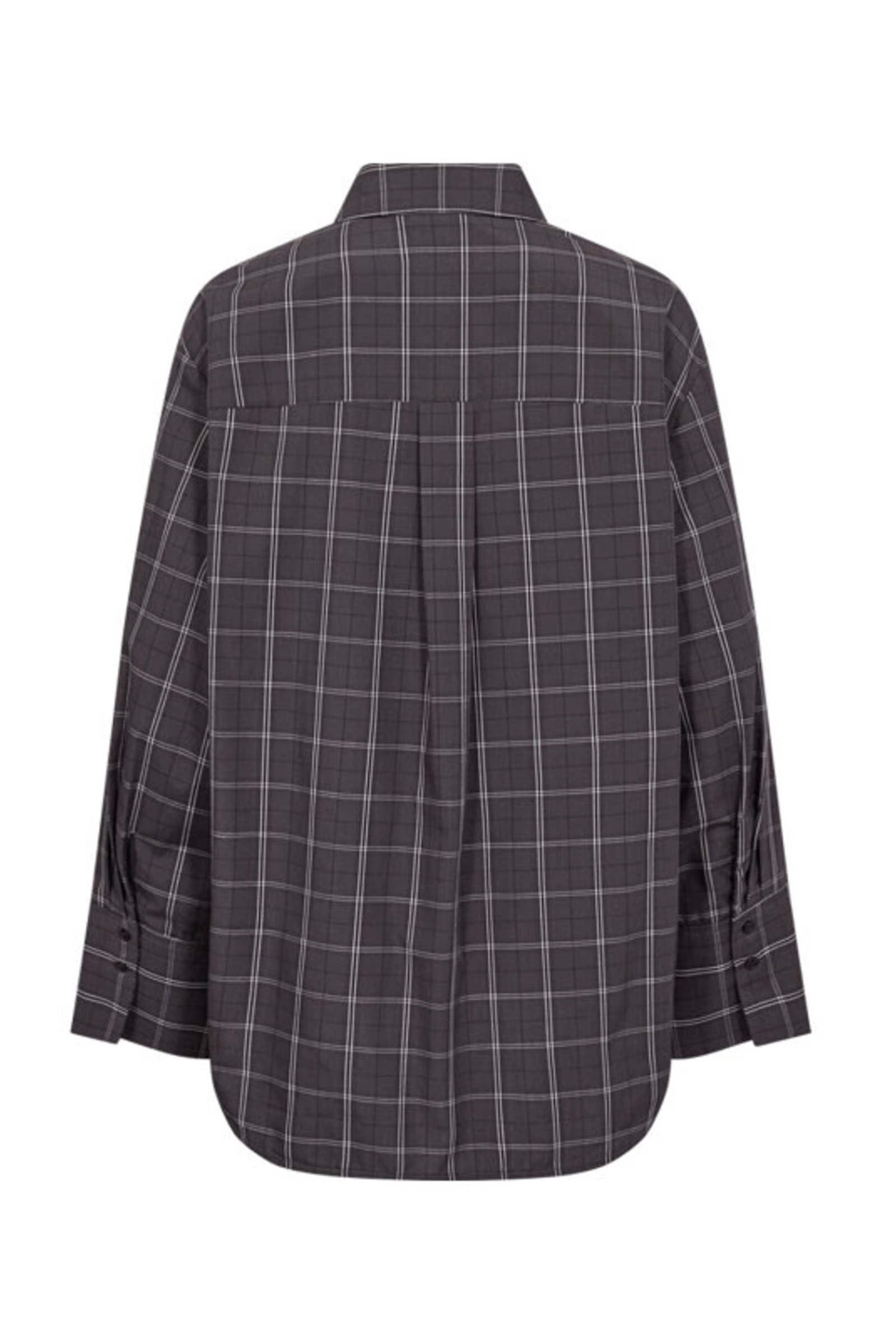 Dames blouse lange mouw grijs