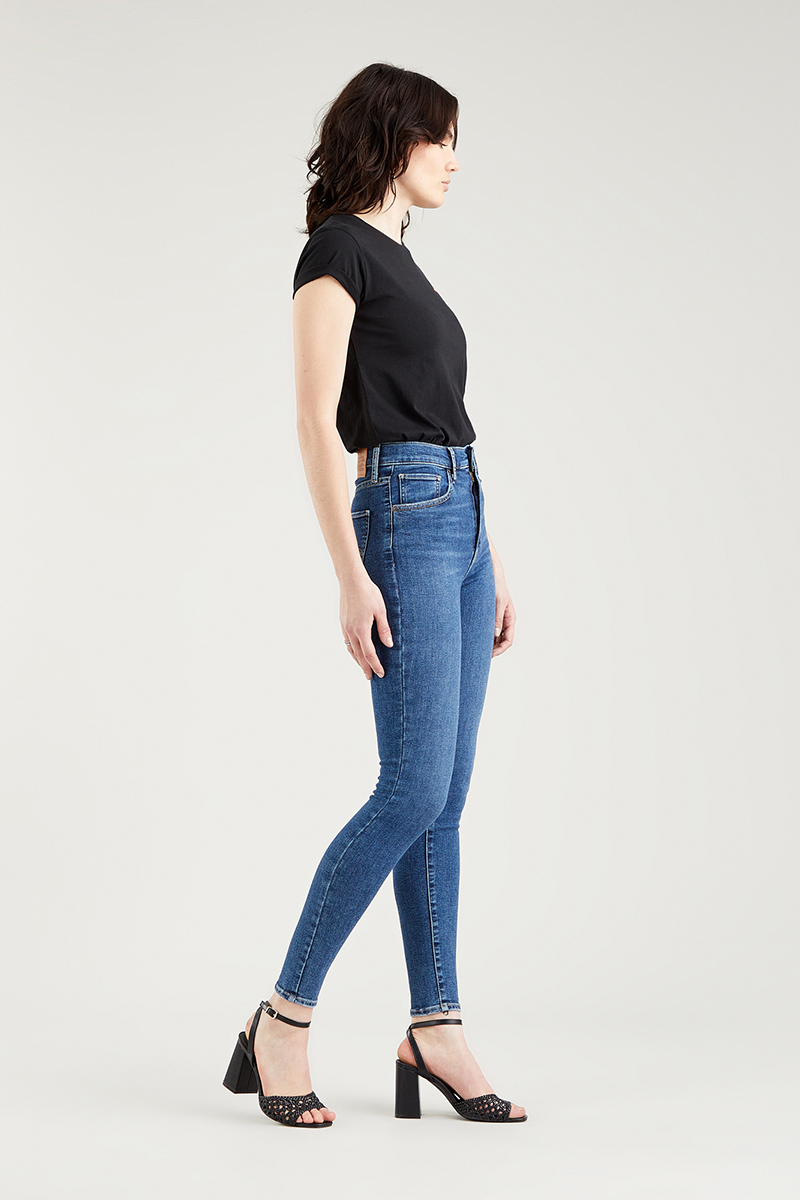 Levi's mile high super skinny Blauw-1 5
