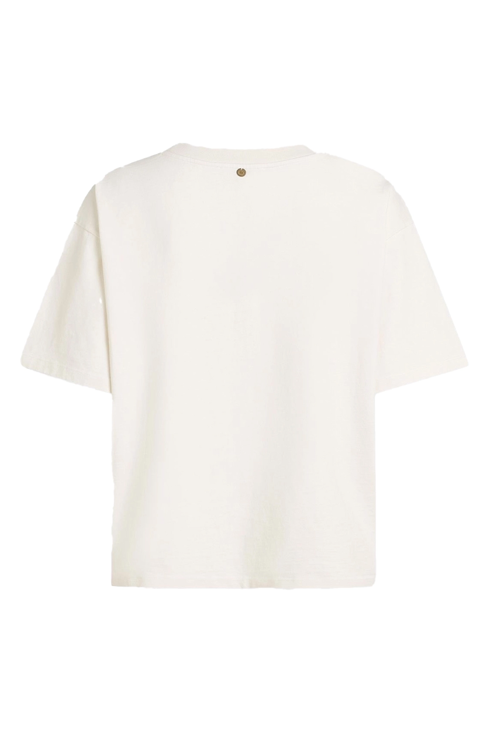 Dames t-shirt korte mouw ecru