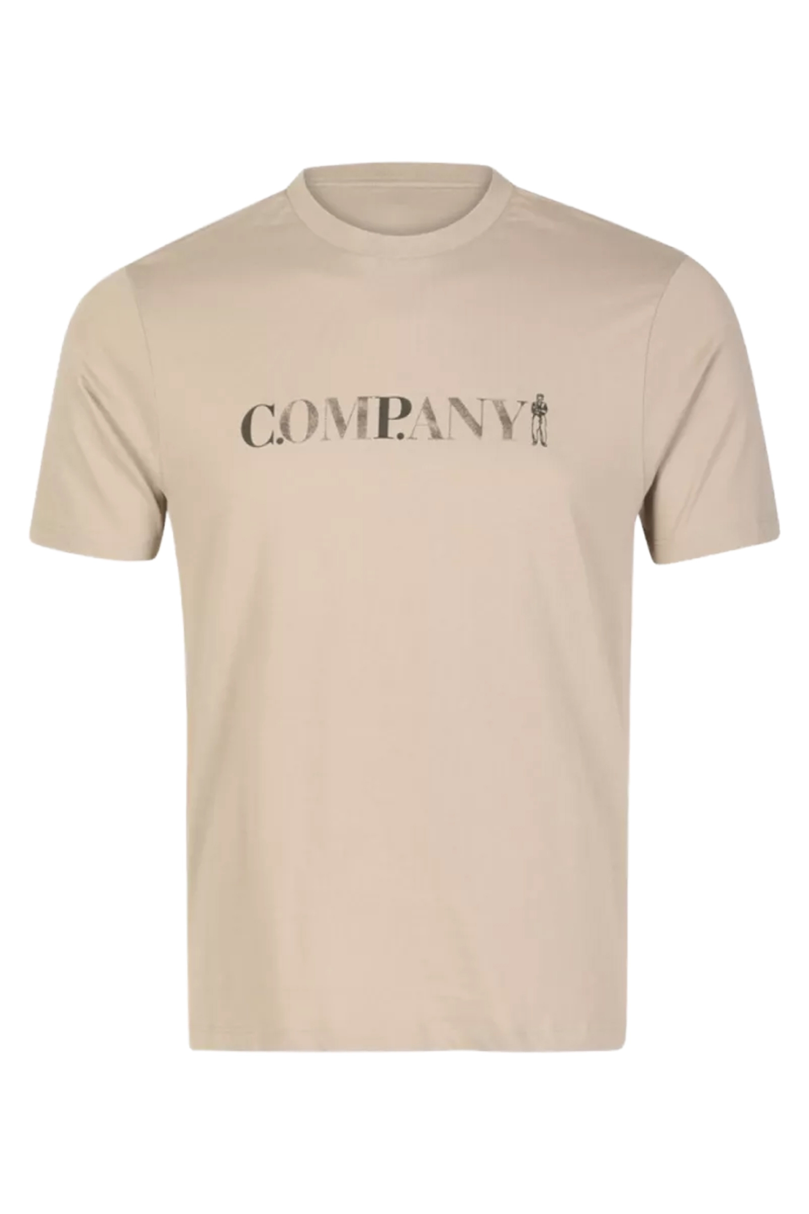 Heren t-shirt kortemouw ecru