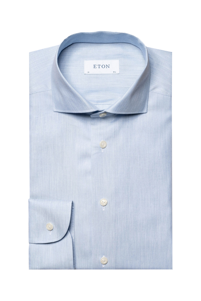Heren overhemd lm dressual blauw