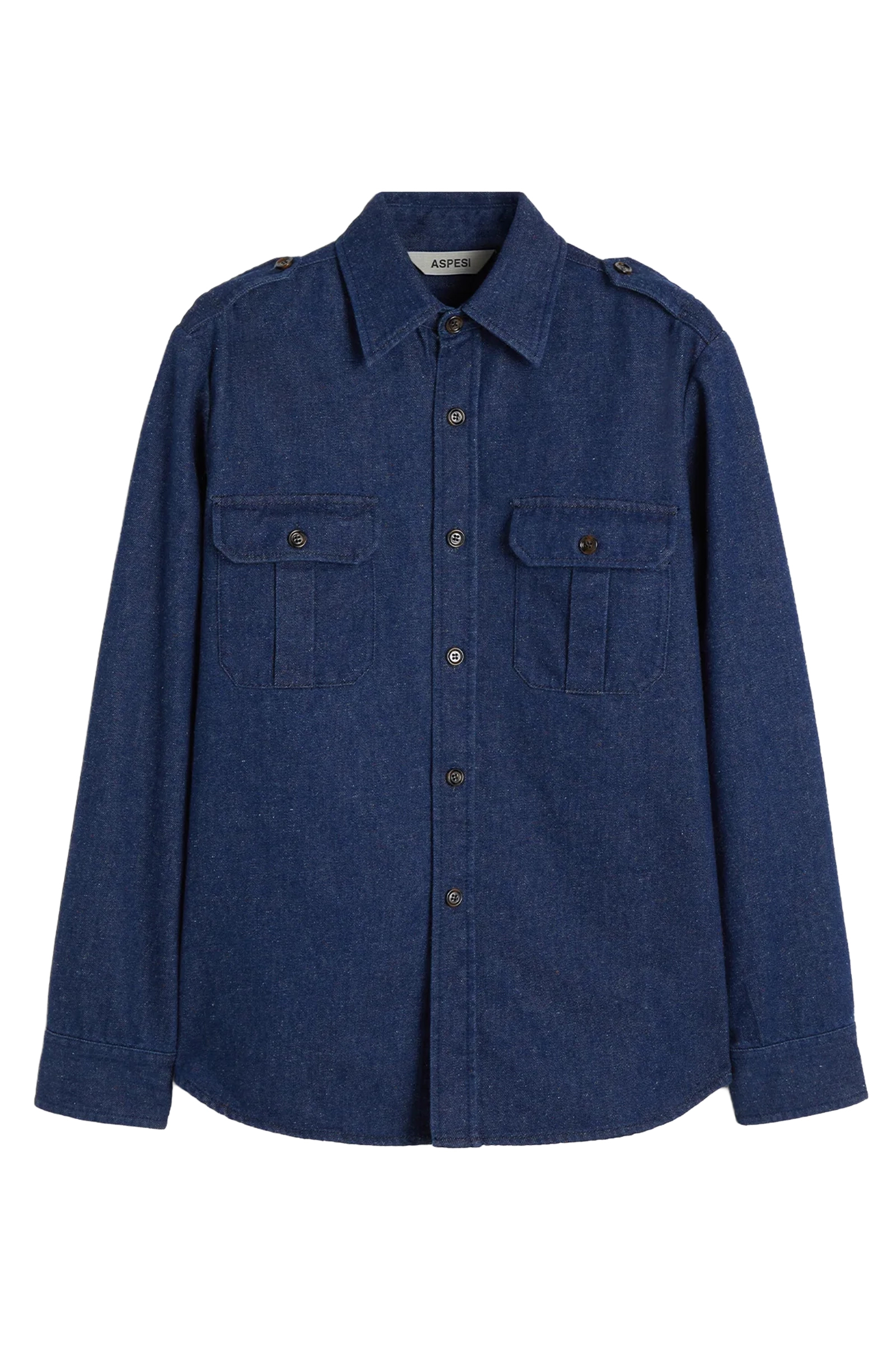 Heren overshirt blauw