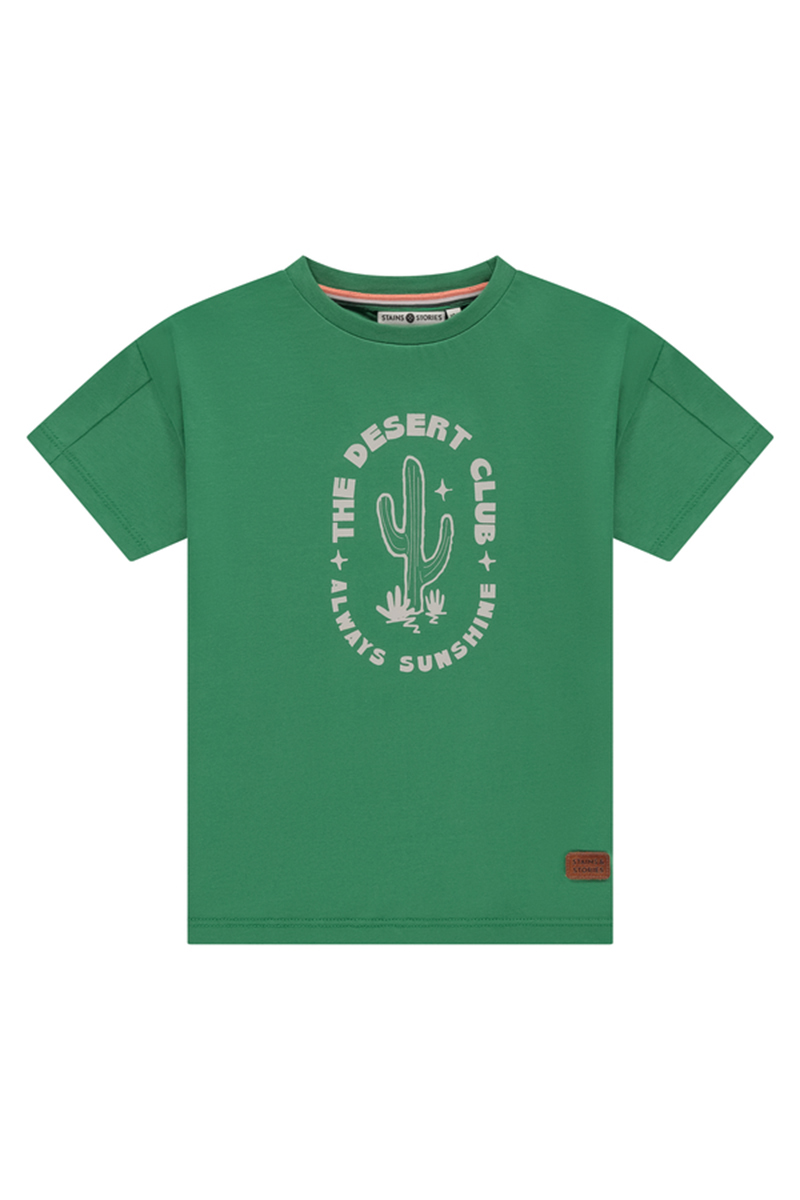 Stains and Stories Boys t-shirt short sleeve Groen-1 1