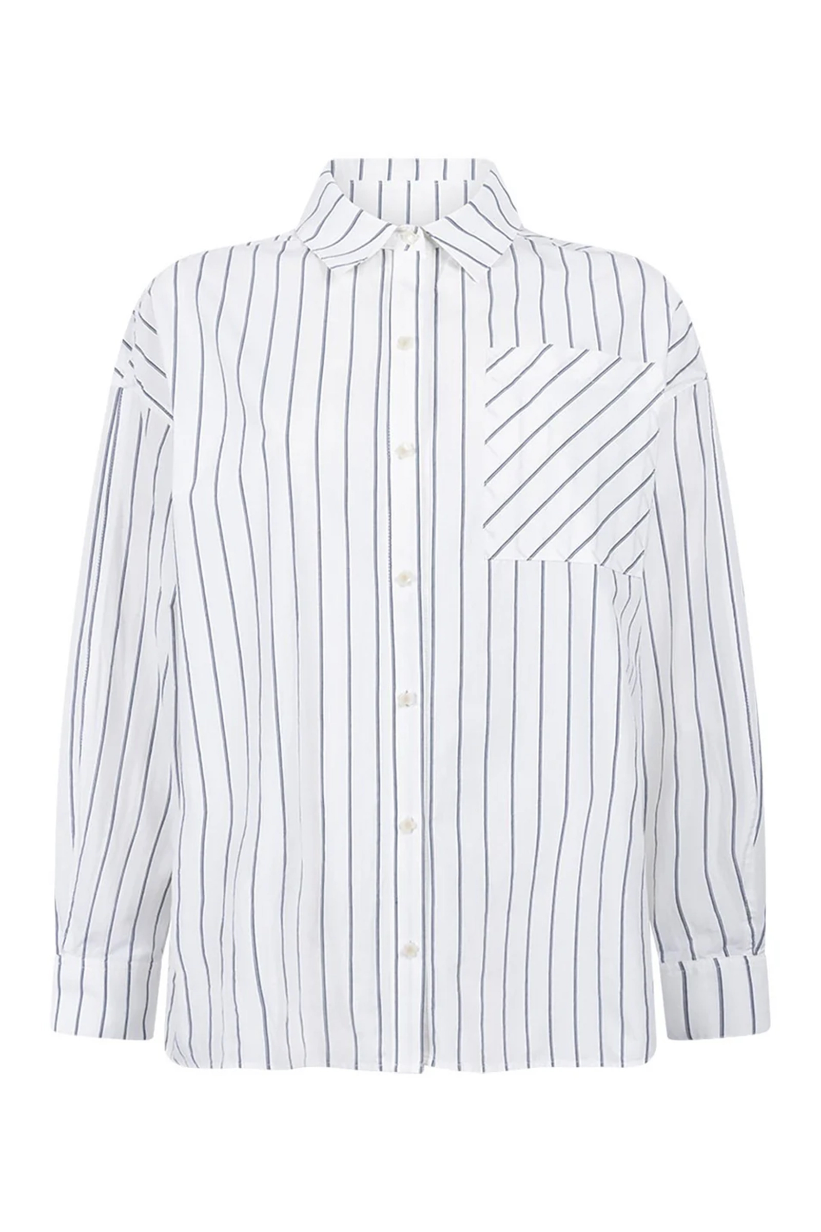 Dames blouse lange mouw ecru