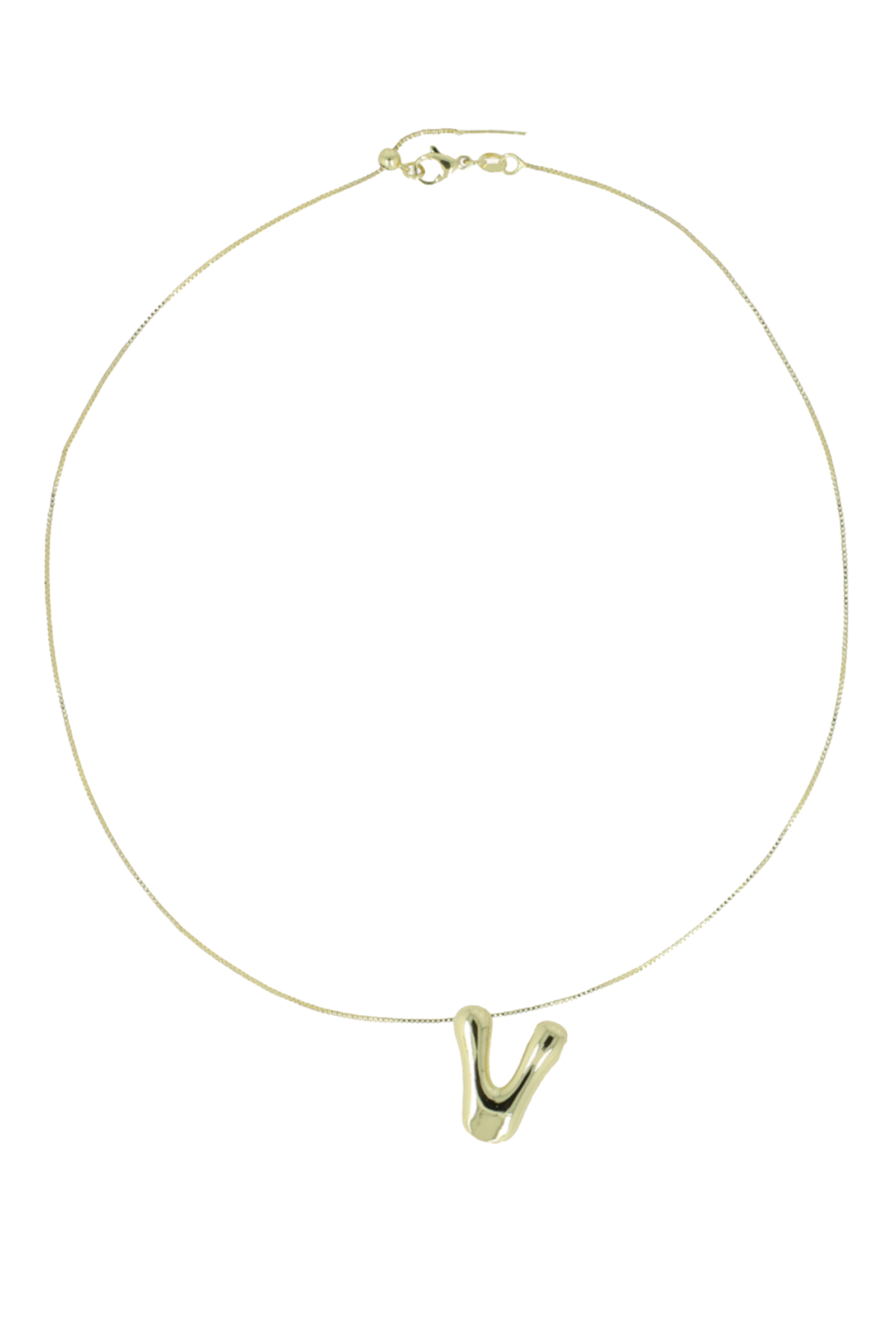 Lott Gioielli Cartoon Letter V Goud-1 1
