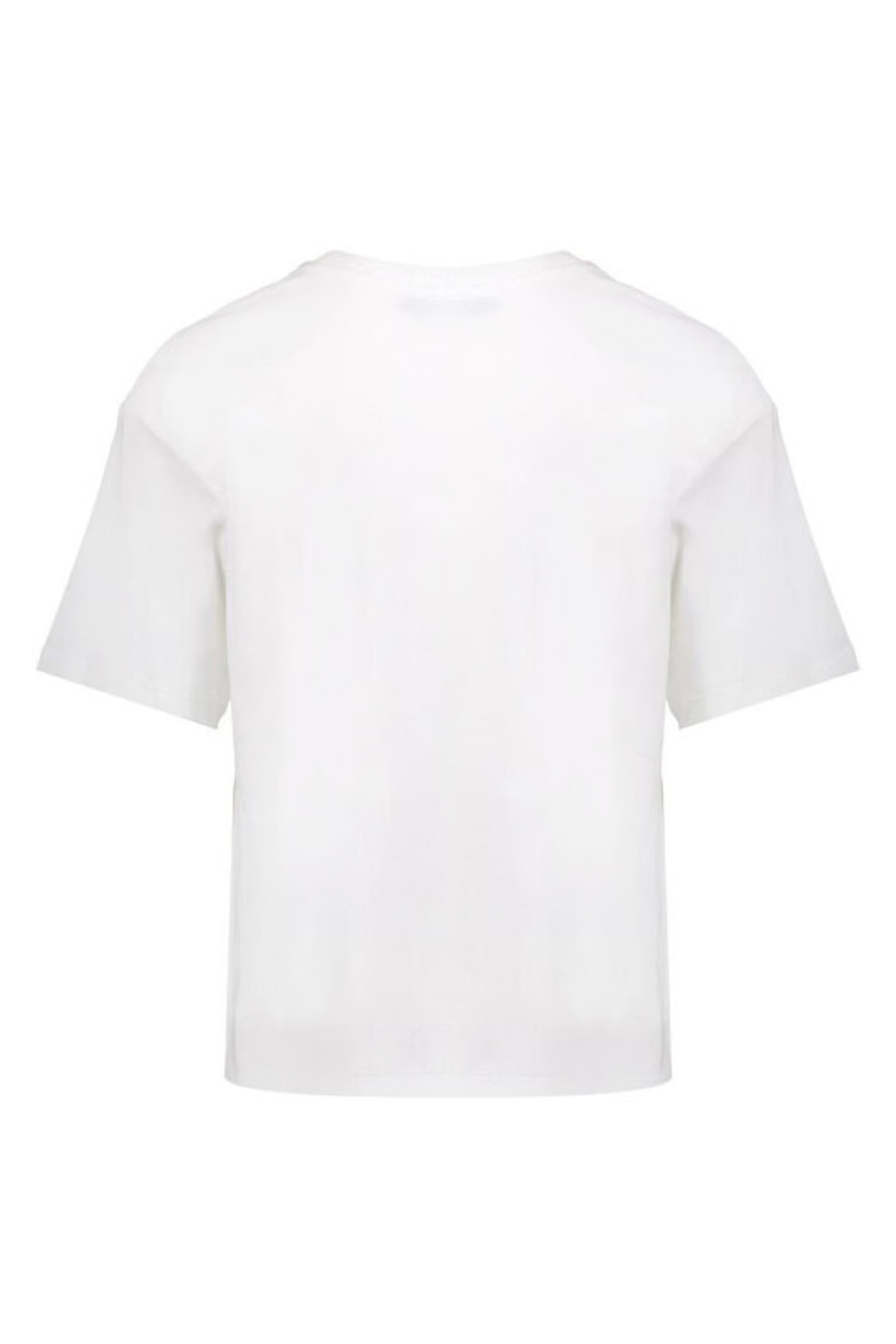 Meisjes t-shirt korte mouw ecru